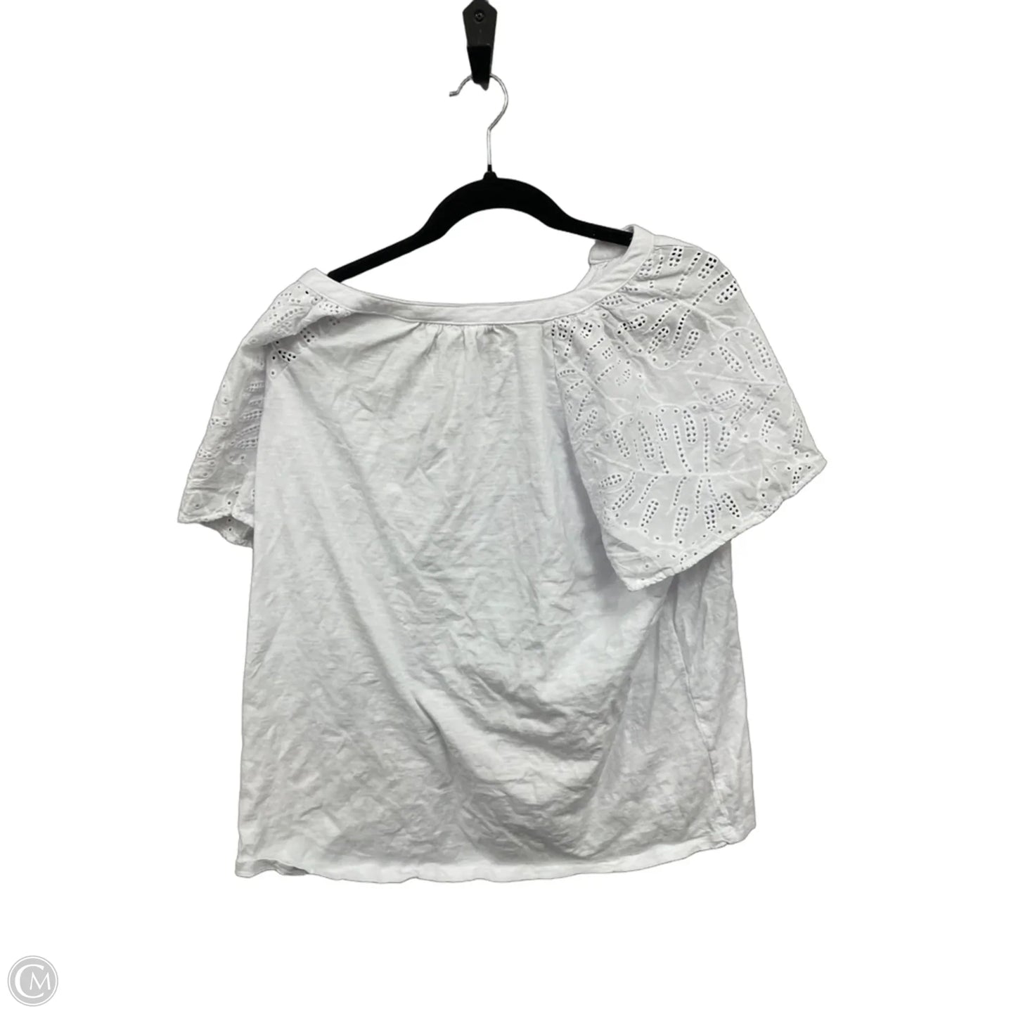 Top Short Sleeve By Time And Tru In White, Size: 3x