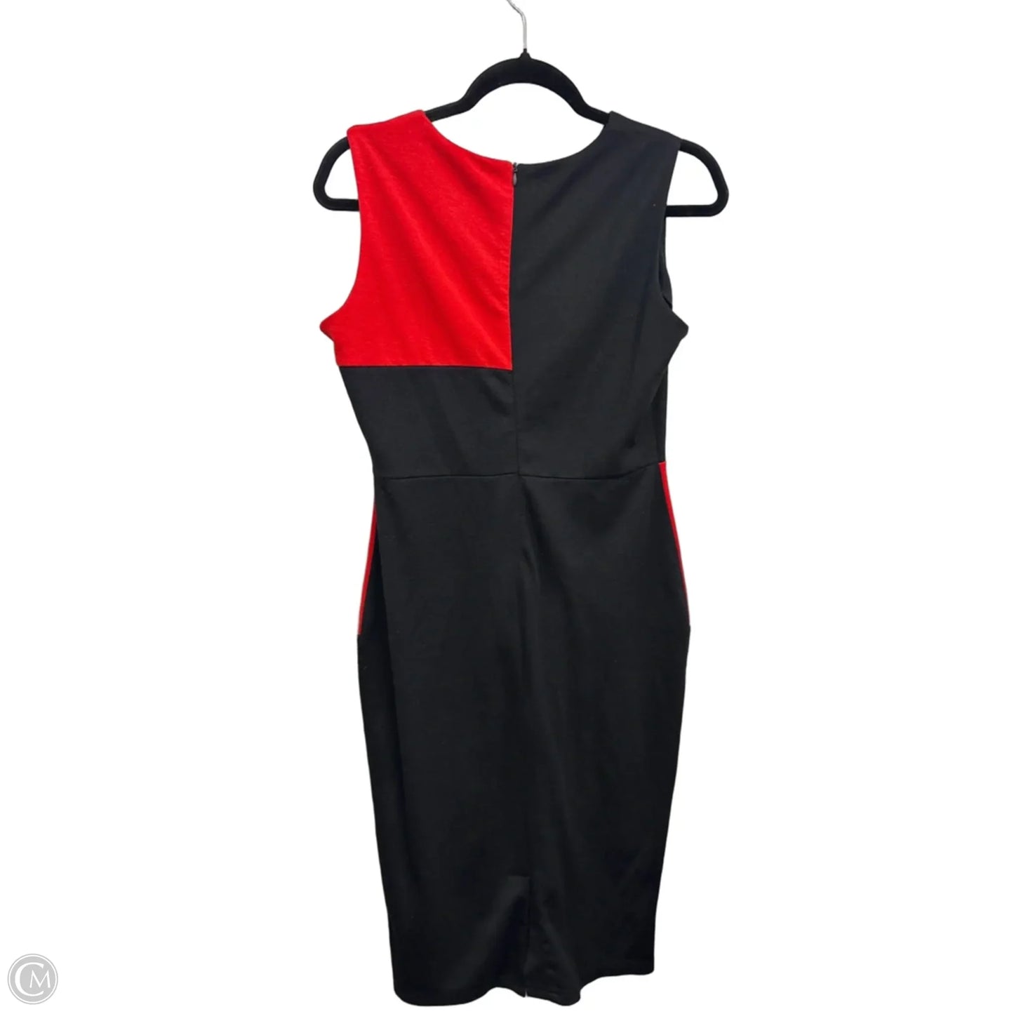 Dress Casual Midi By Clothes Mentor In Black & Red, Size: Xl