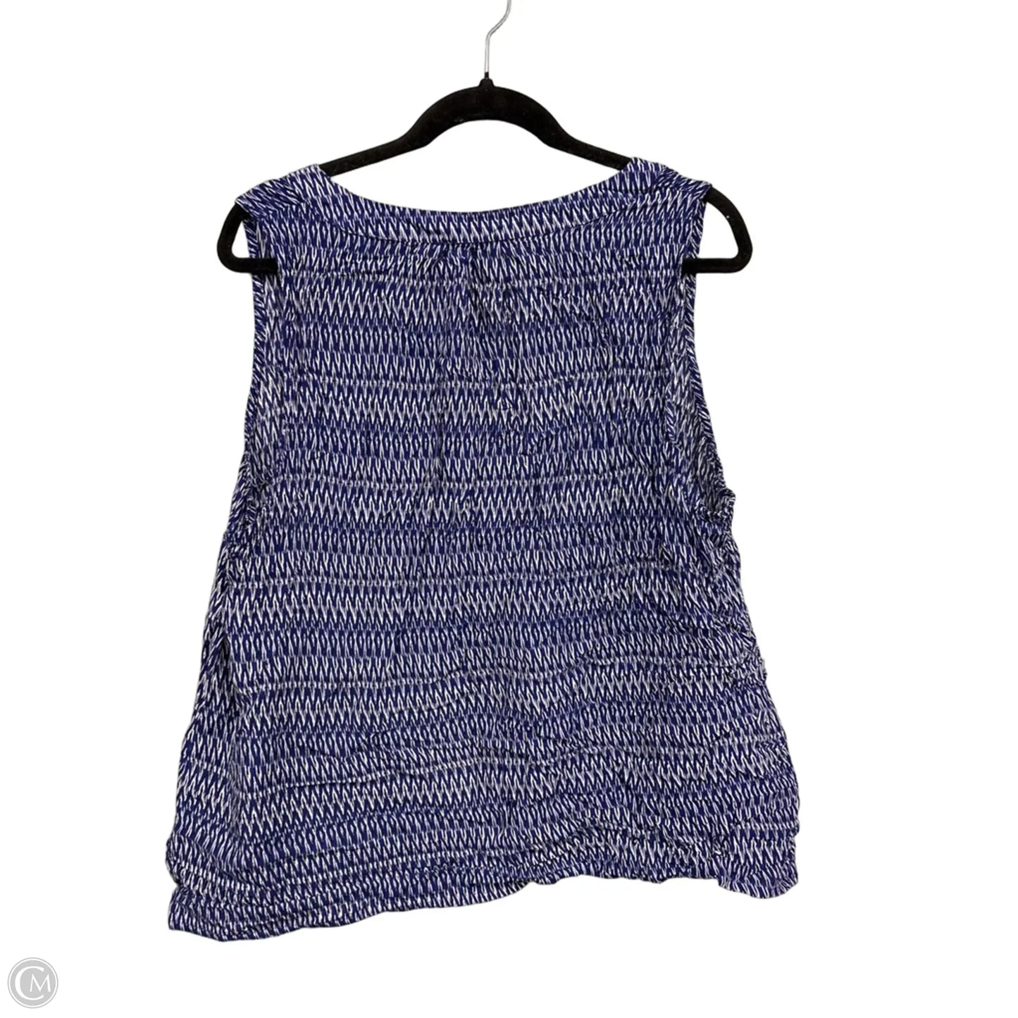 Top Sleeveless By Anne Carson In Blue, Size: 1x