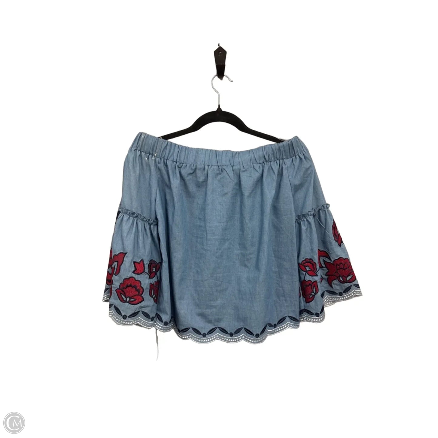 Top Long Sleeve By Clothes Mentor In Blue Denim, Size: S