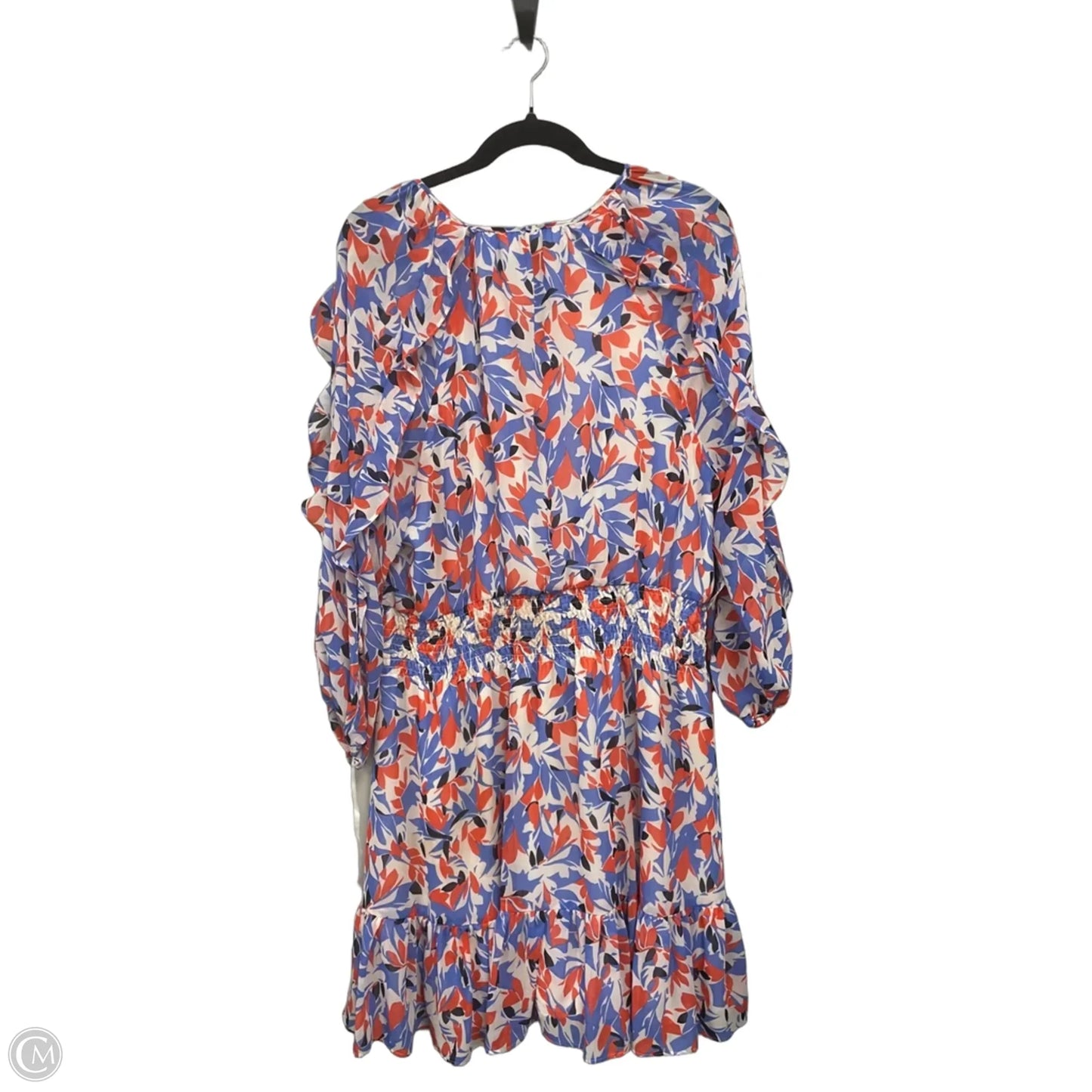 Dress Casual Midi By Lauren By Ralph Lauren In Geometric Pattern, Size: 14