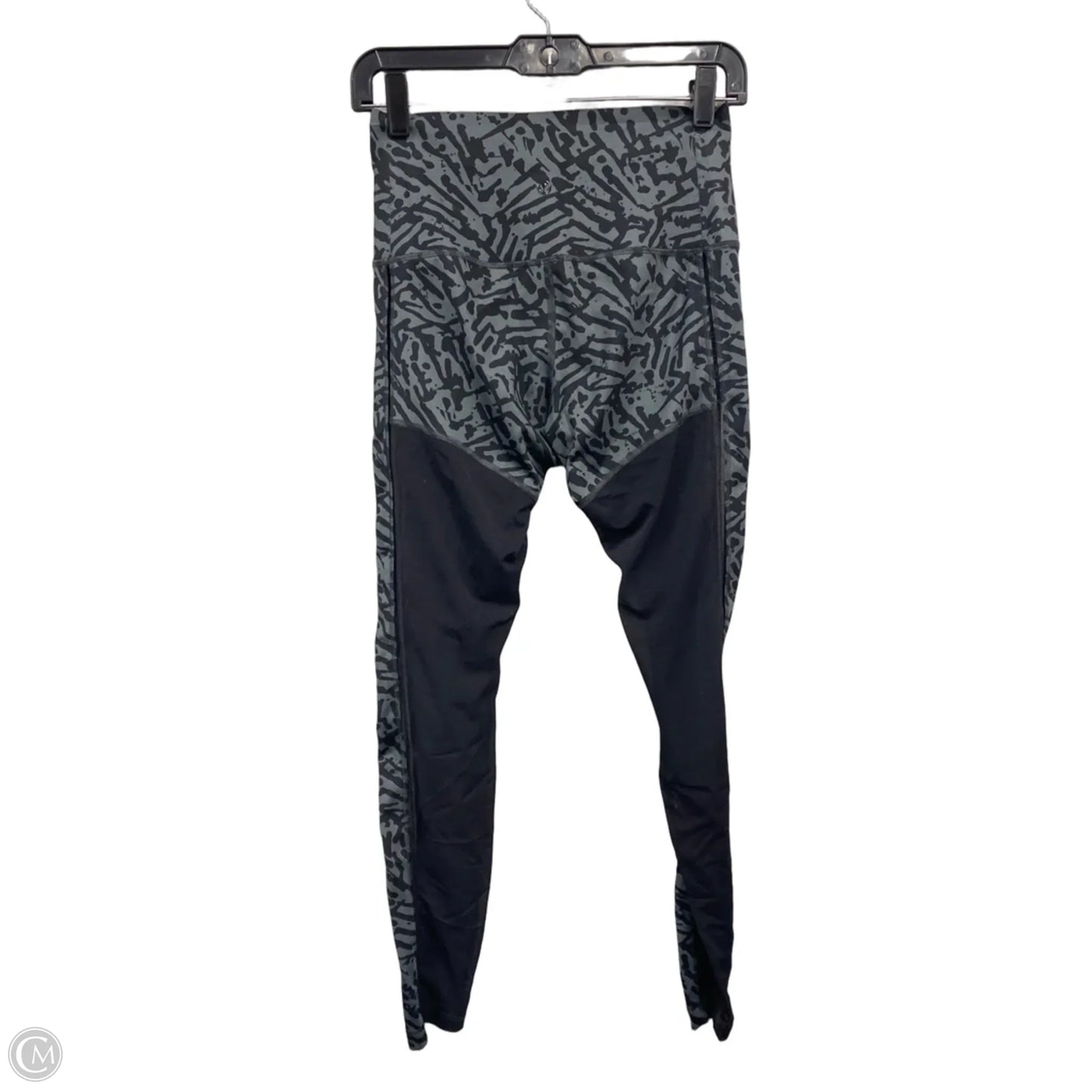 Athletic Leggings By Lululemon In Black & Grey, Size: 6