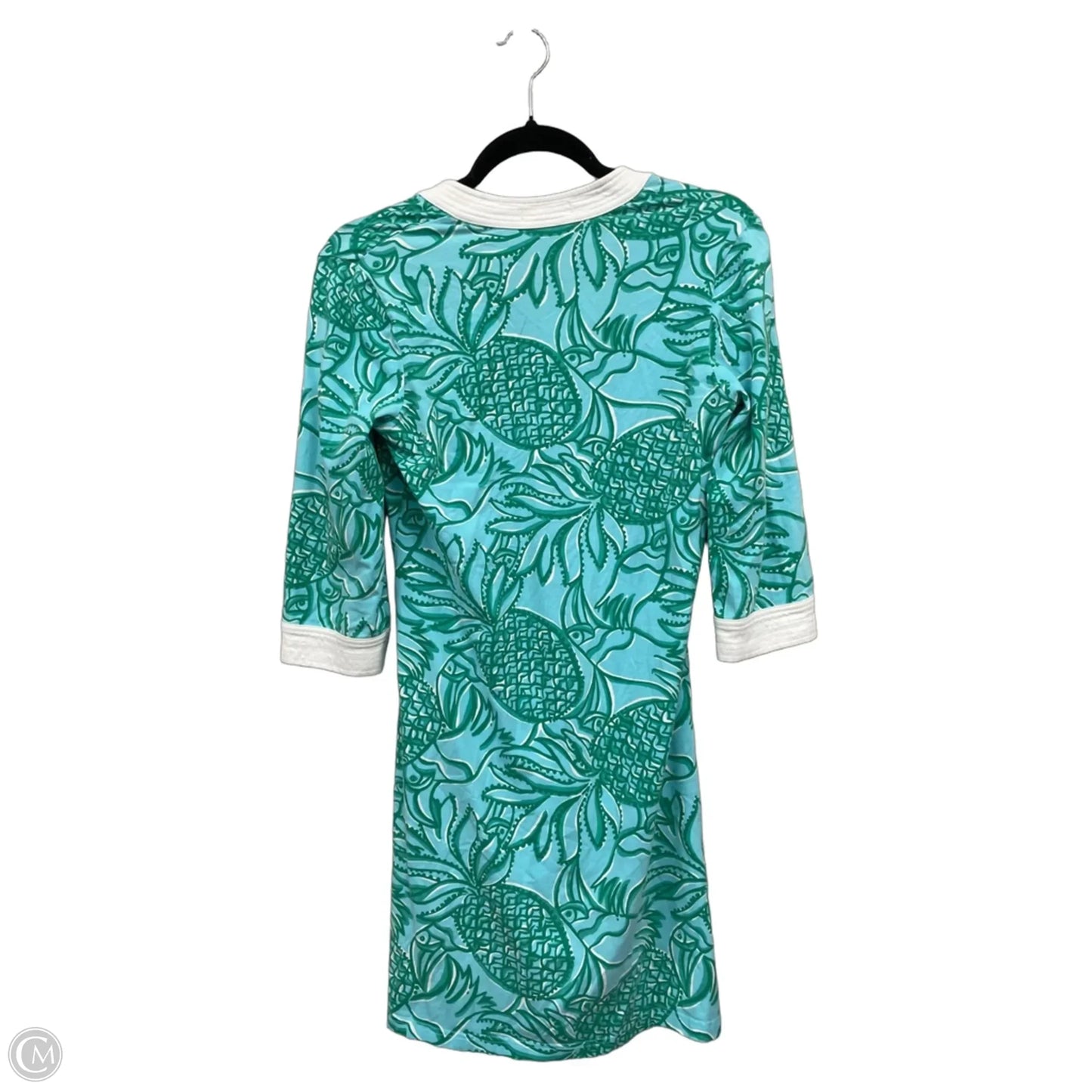 Dress Designer By Lilly Pulitzer In Blue & Green, Size: Xs