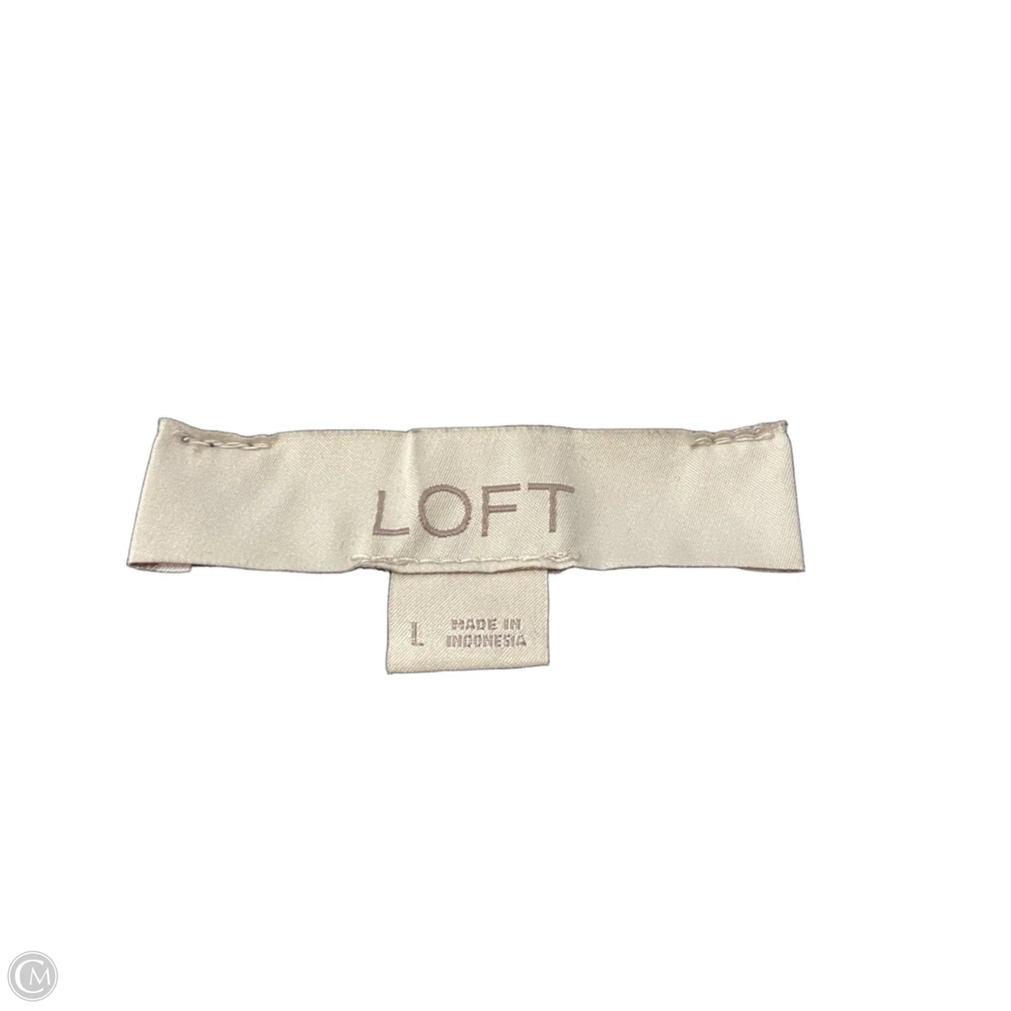 Top Short Sleeve By Loft In Black, Size: L