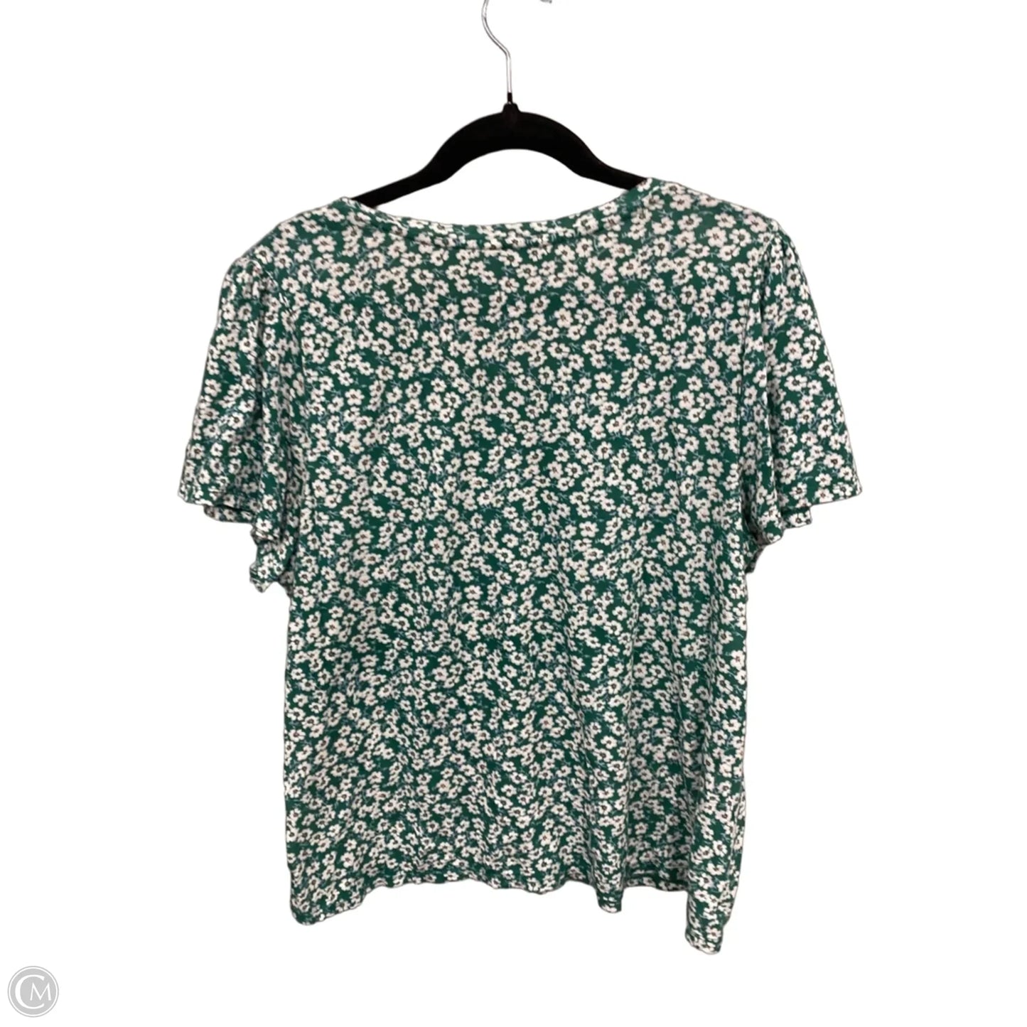 Top Short Sleeve By Lucky Brand In Green, Size: Xl