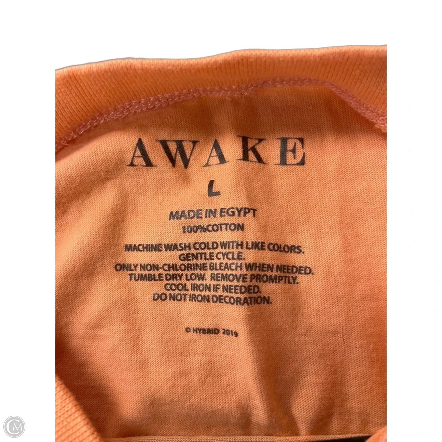 Top Short Sleeve Basic By Awake In Coral, Size: L