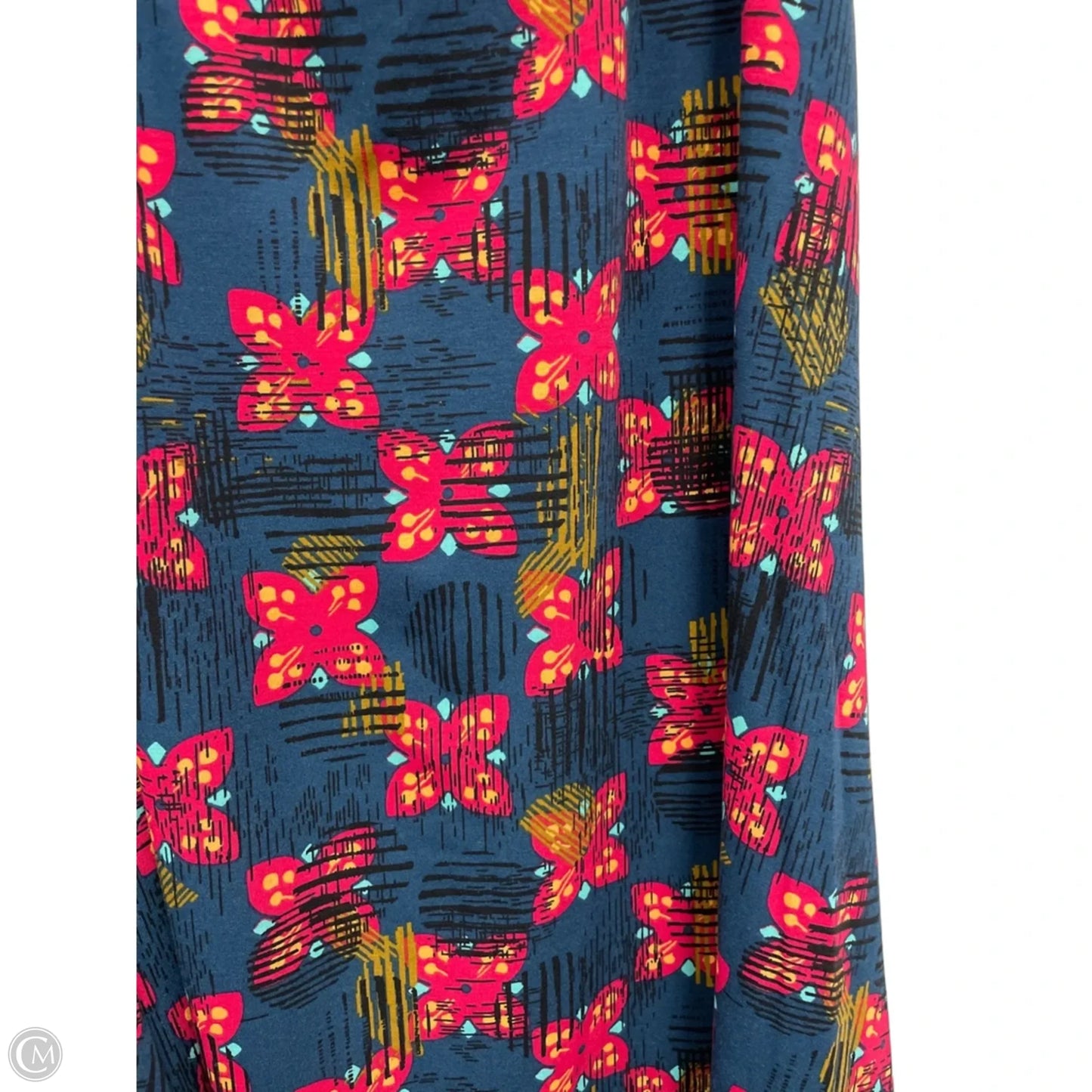 Skirt Maxi By Lularoe In Blue & Pink, Size: Xl