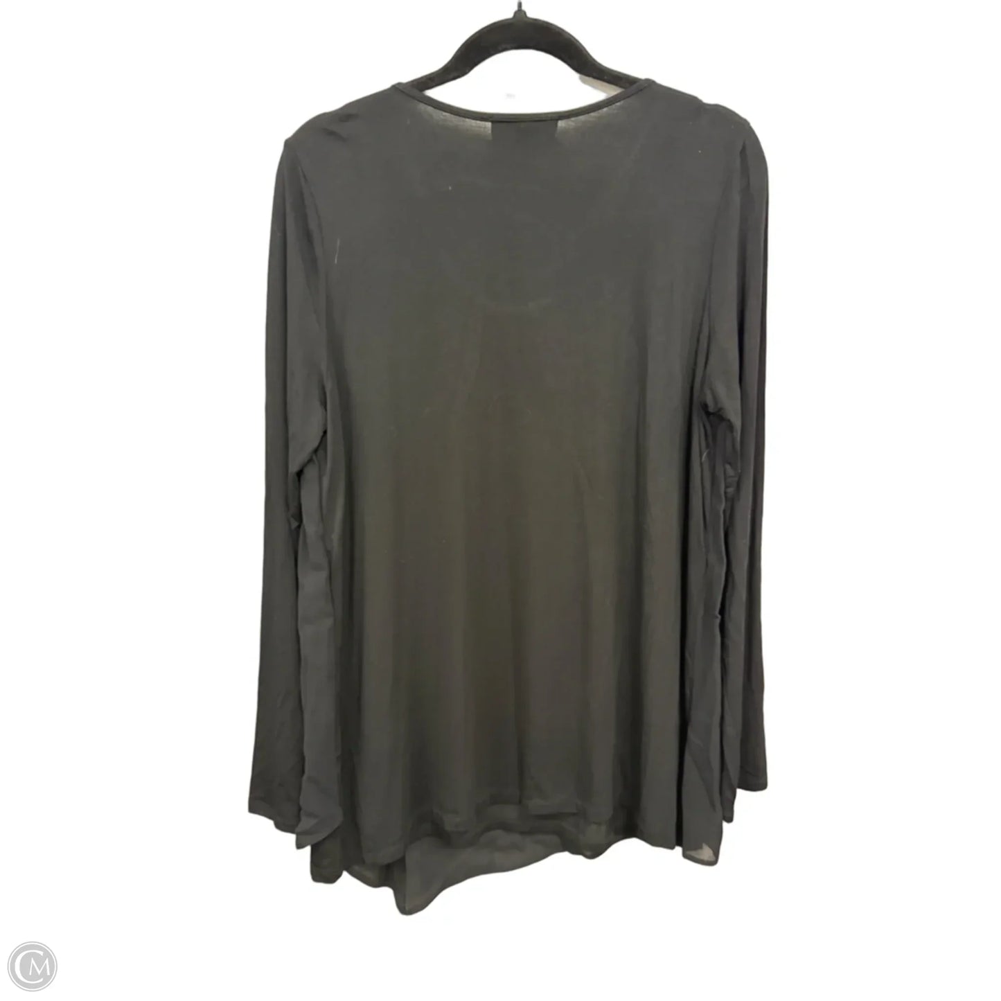 Blouse Long Sleeve By Karen Kane In Black, Size: Xl