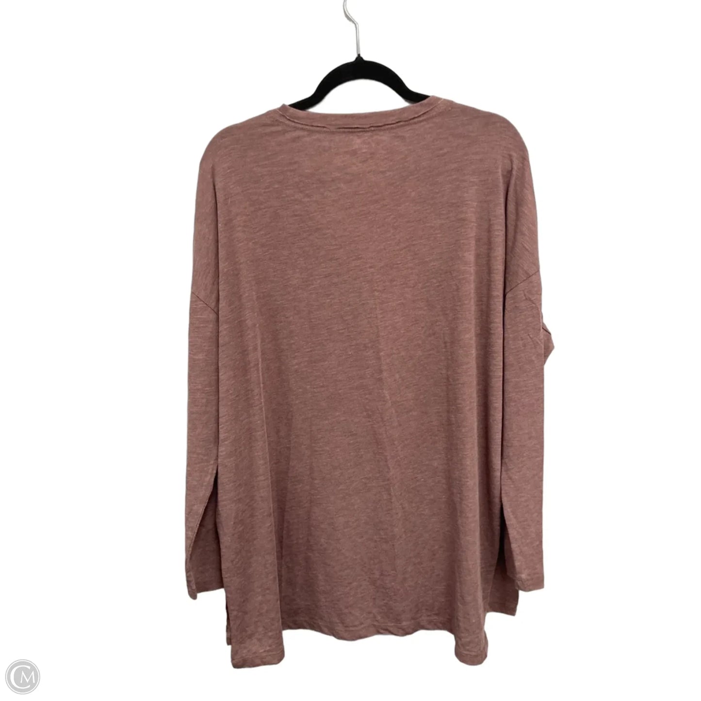 Top Long Sleeve By Z Supply In Maroon, Size: L