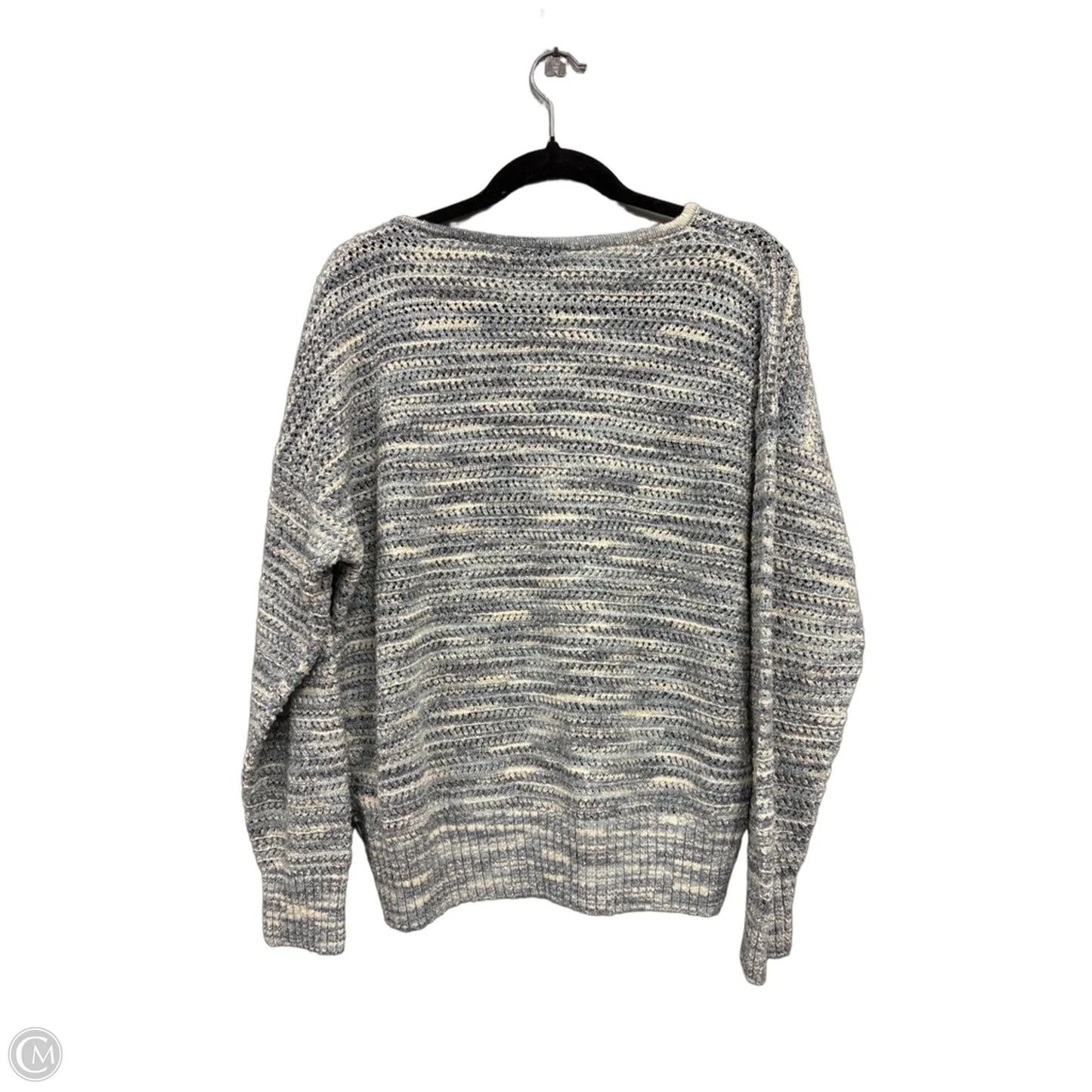 Sweater By Madewell In Blue & Cream, Size: L