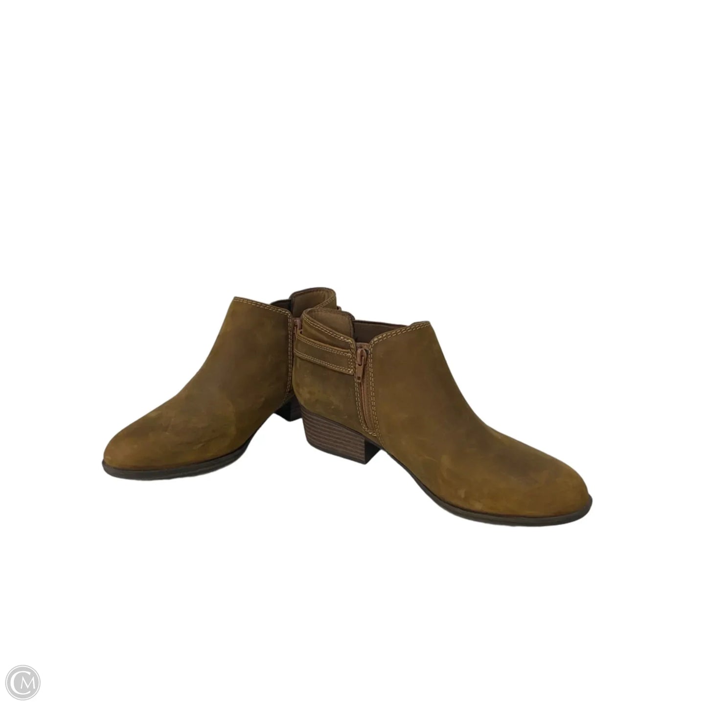 Shoes Heels Block By Clarks In Tan, Size: 10