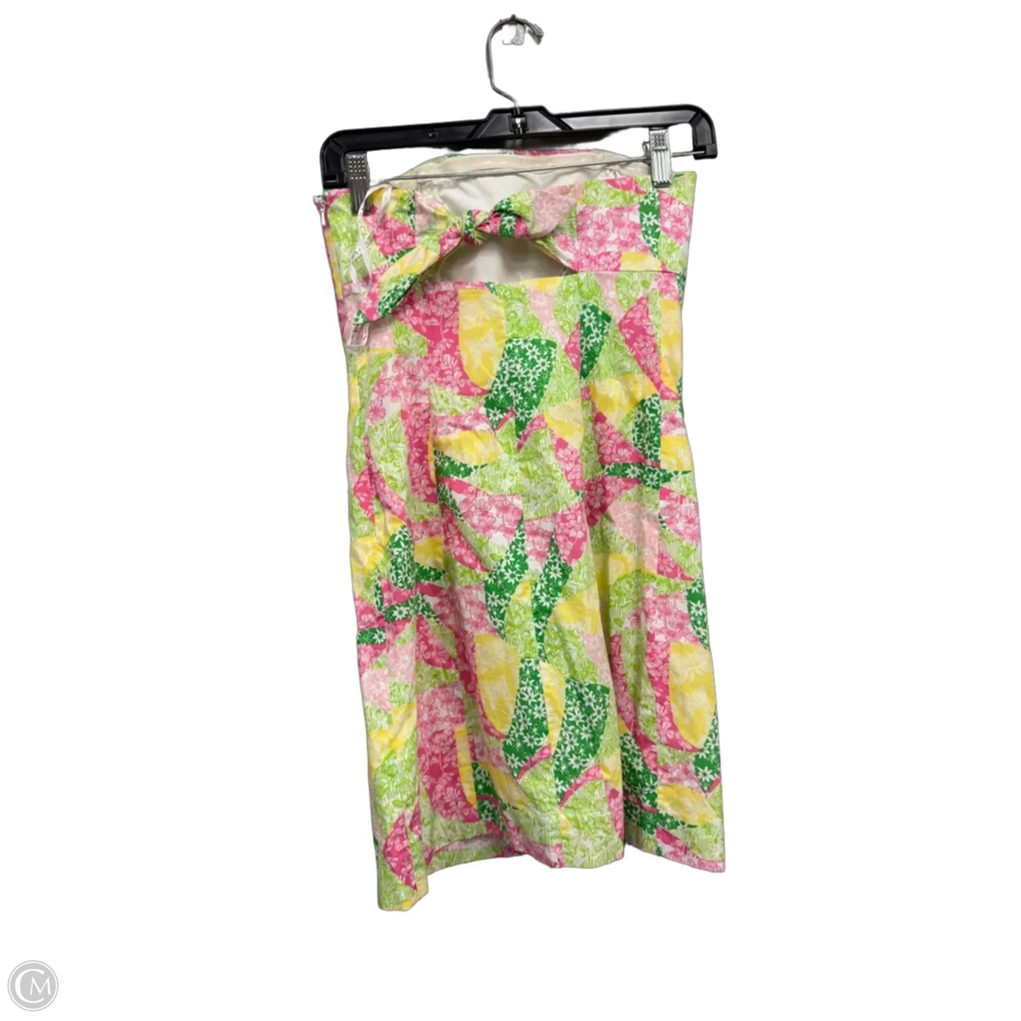 Dress Designer By Lilly Pulitzer In Green & Yellow, Size: 0