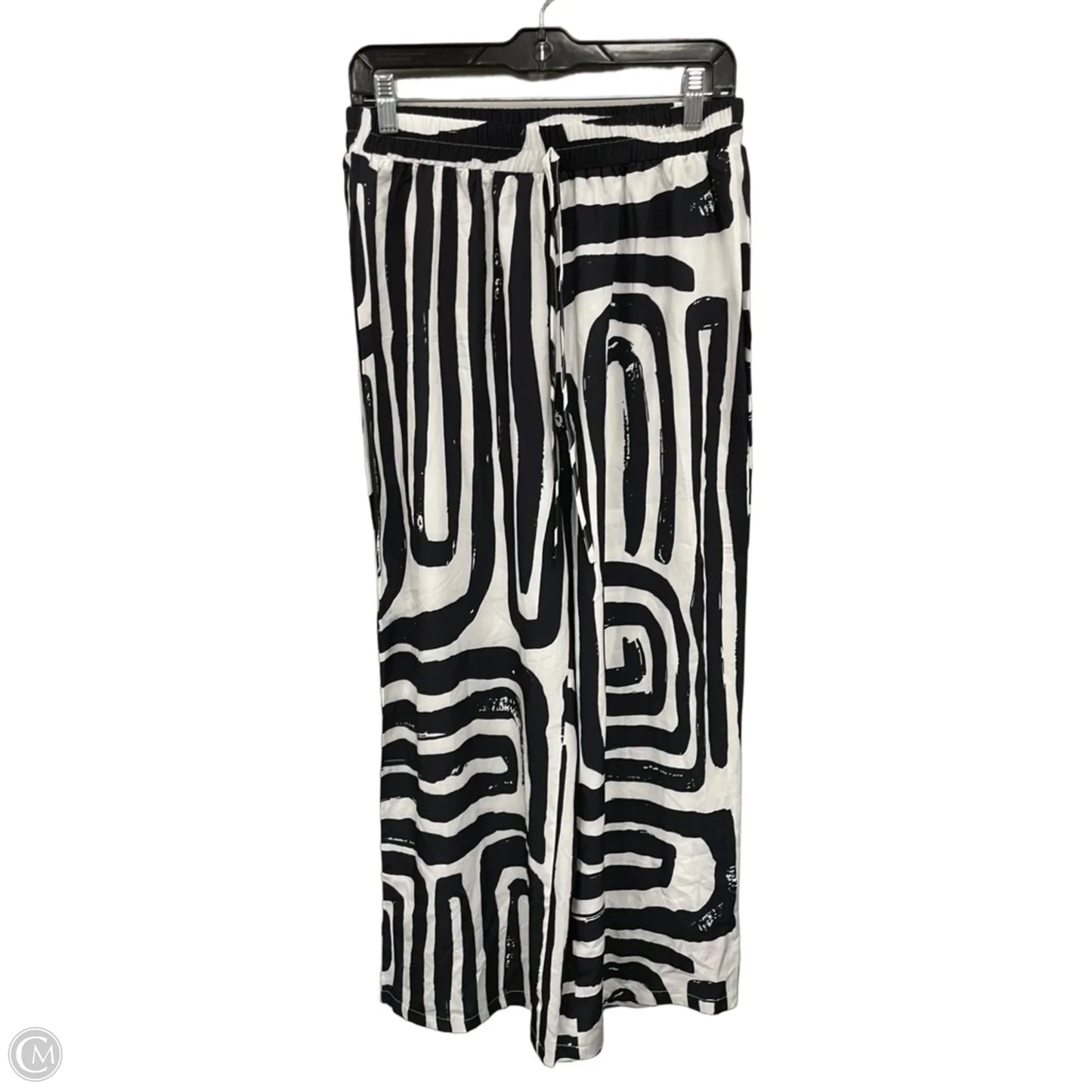 Pants Set 2pc By Shein In Black & White, Size: L