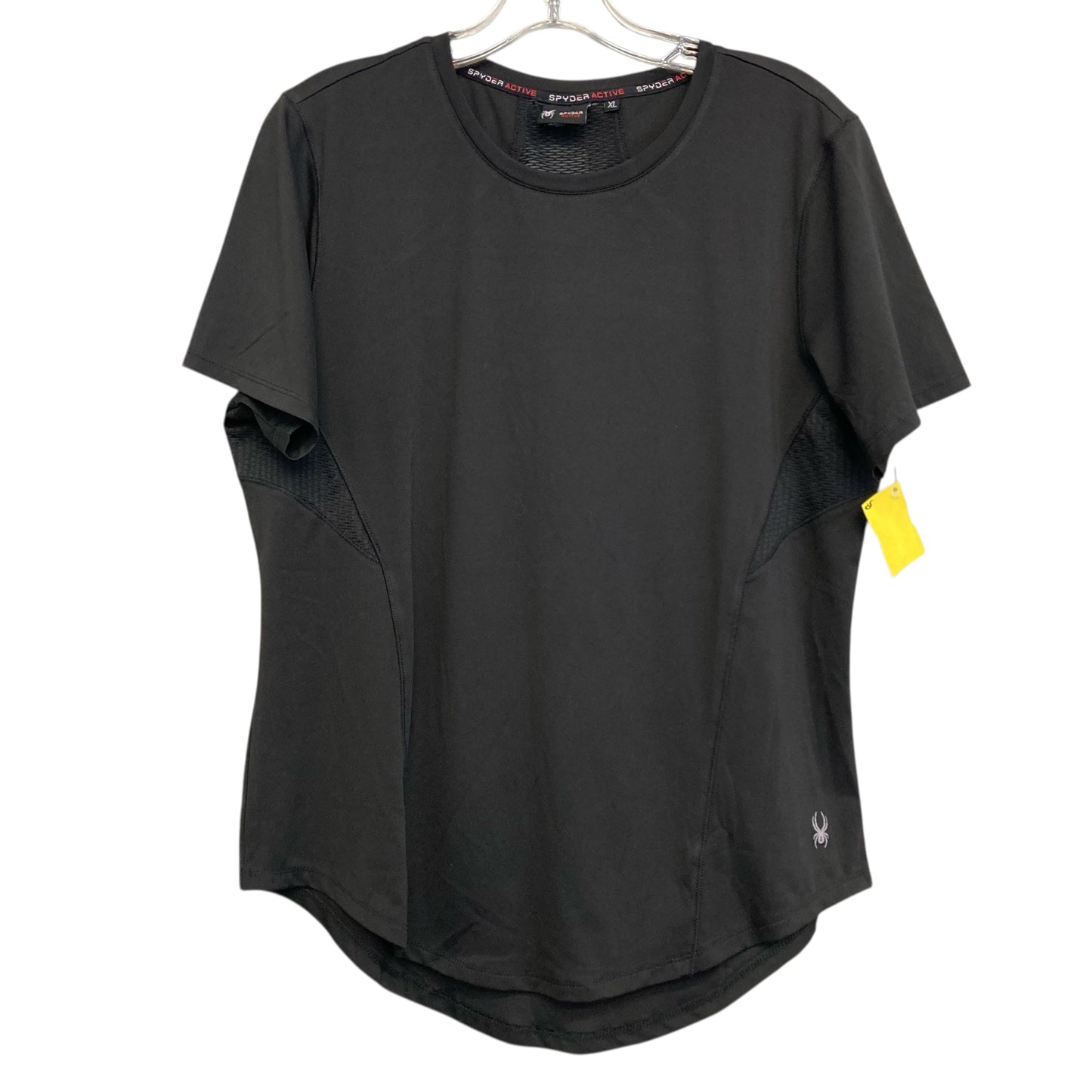 Athletic Top Ss By Spyder In Black, Size:Xl