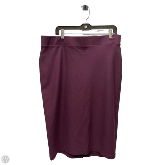 Skirt Maxi By Torrid In Purple, Size: 1x