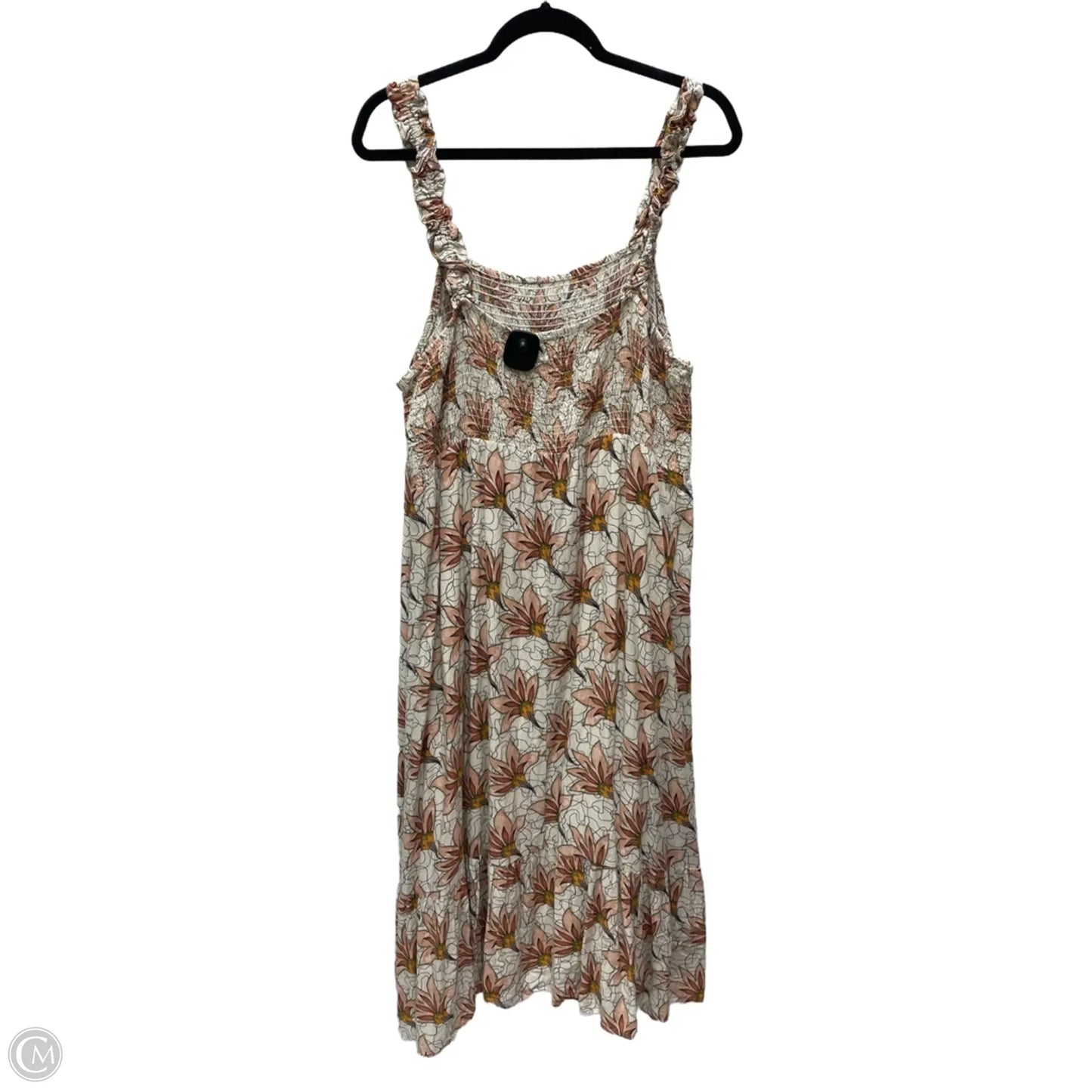 Dress Casual Midi By Cmc In Floral Print, Size: 1x