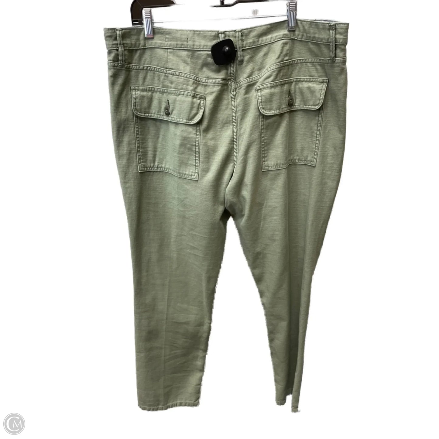 Jeans Skinny By Frame In Blue & Green, Size: 16