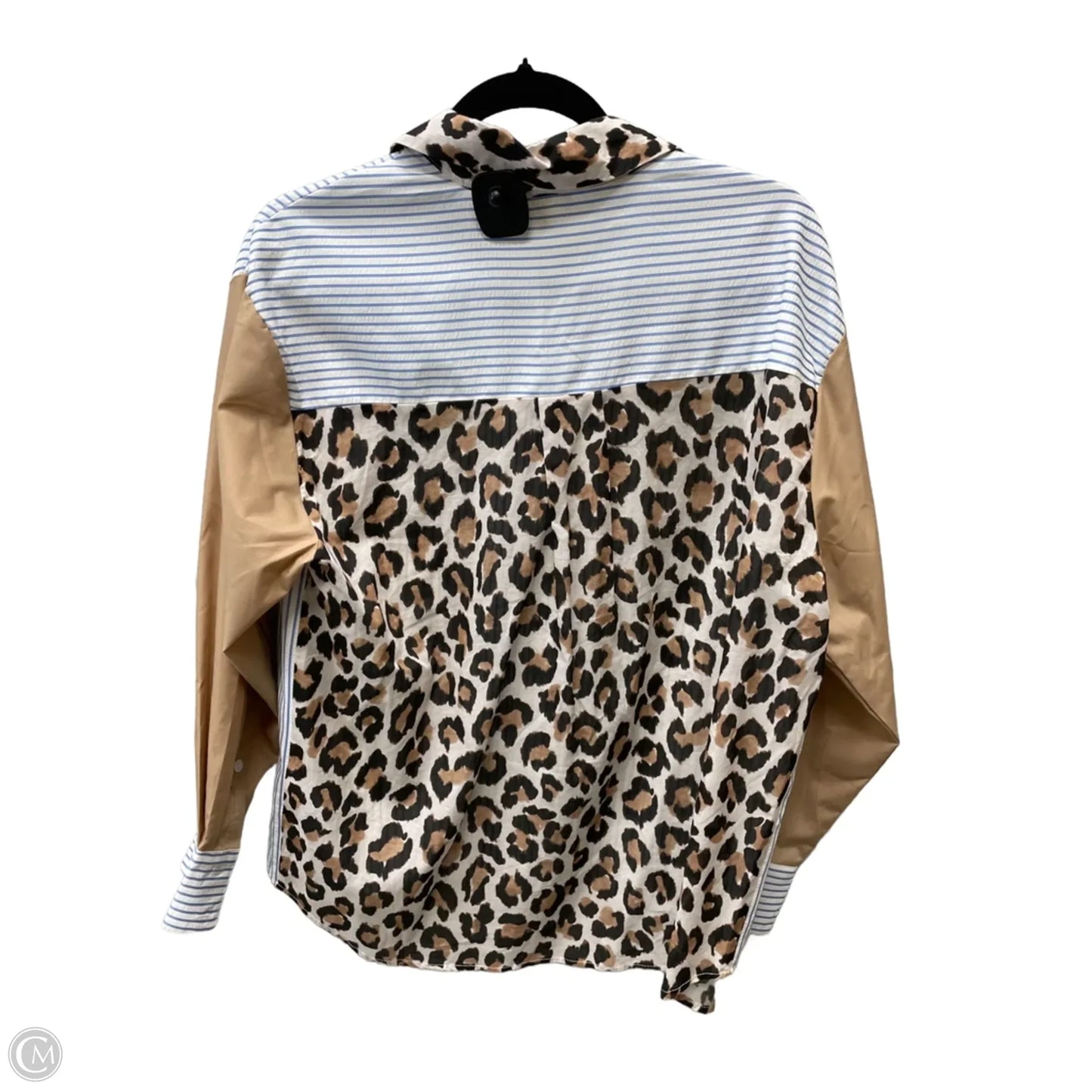 Blouse Long Sleeve By Entro In Multi-colored, Size: S