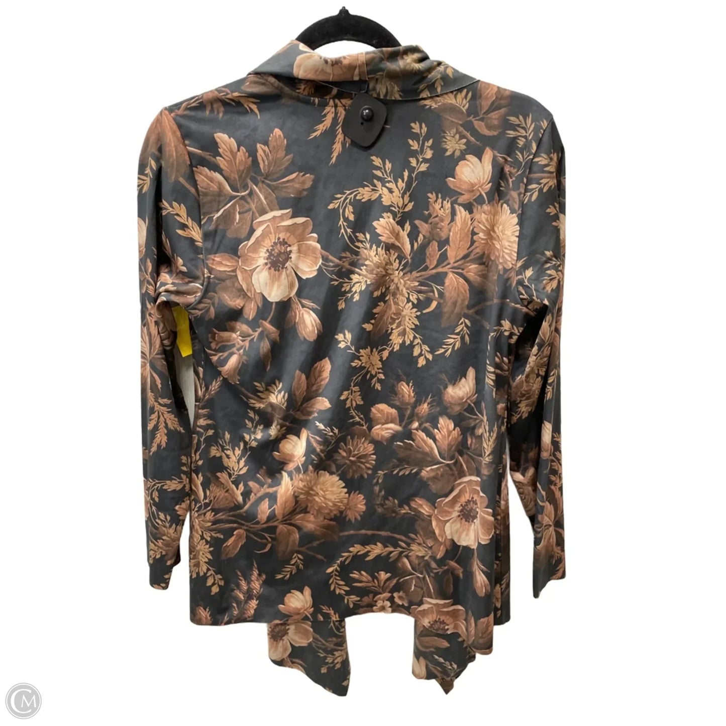 Cardigan By Soft Surroundings In Grey & Tan, Size: S