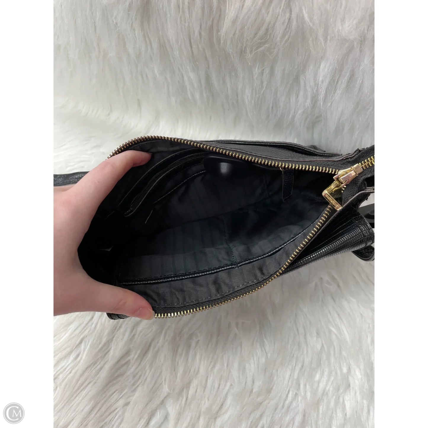 Crossbody Leather By Liz Claiborne, Size: Medium