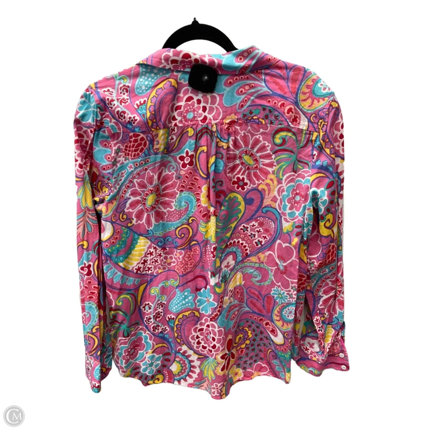 Top Long Sleeve By Talbots In Multi-colored, Size: L