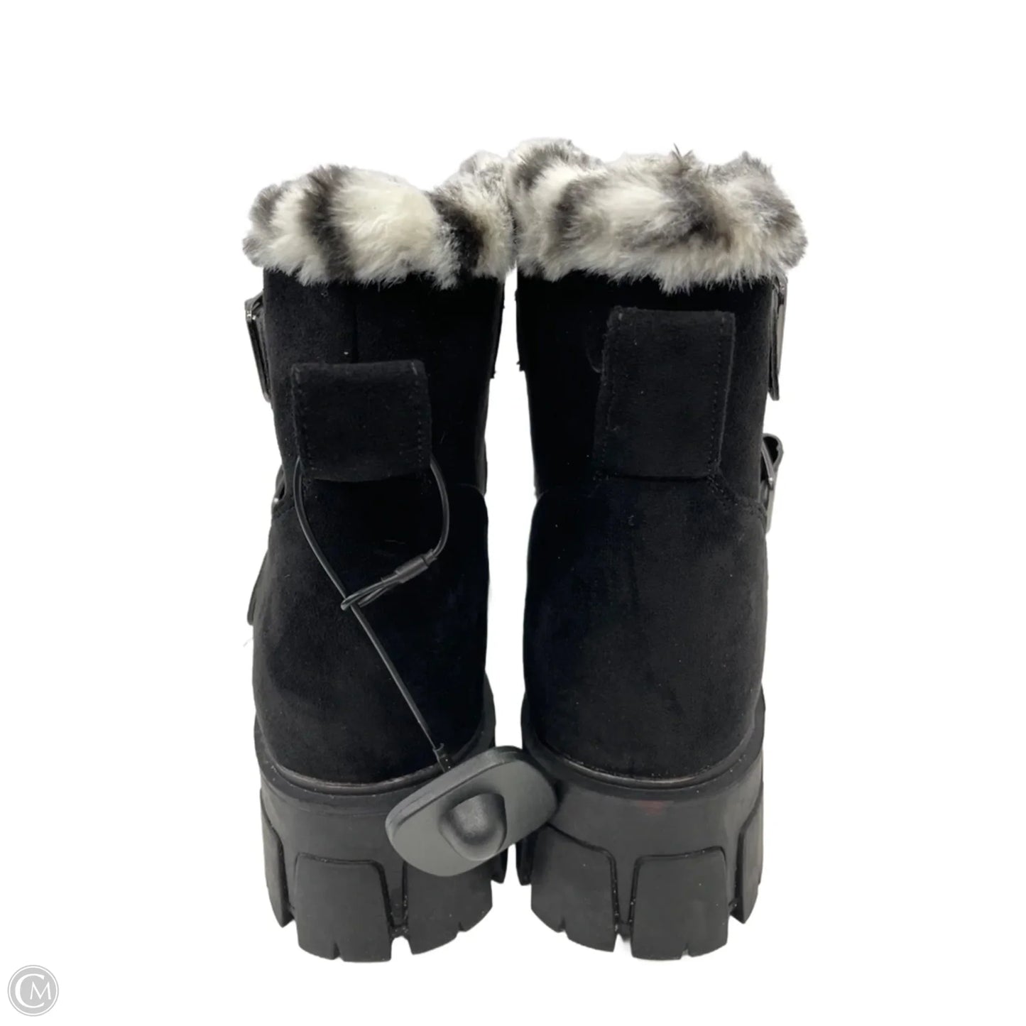 Boots Ankle Heels By Yoki In Black, Size: 10