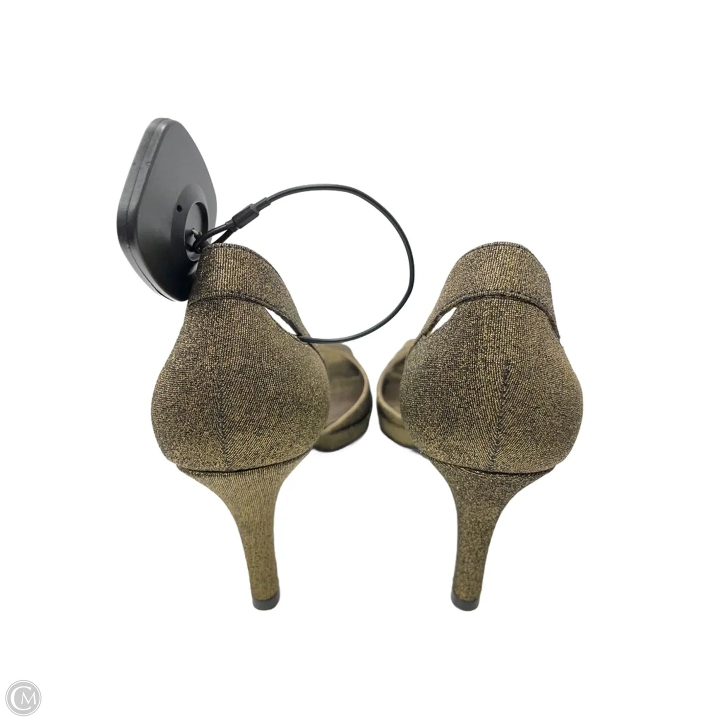 Shoes Heels Block By Michelle D. In Gold, Size: 6.5