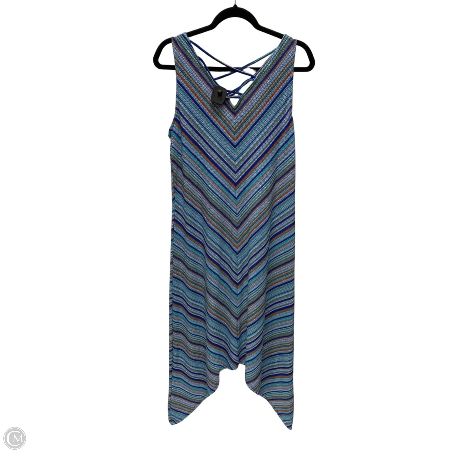 Dress Casual Short By Apt 9 In Geometric Pattern, Size: L