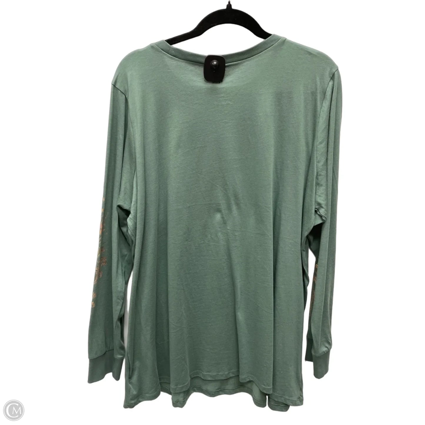 Top Long Sleeve By Torrid In Green, Size: 1x