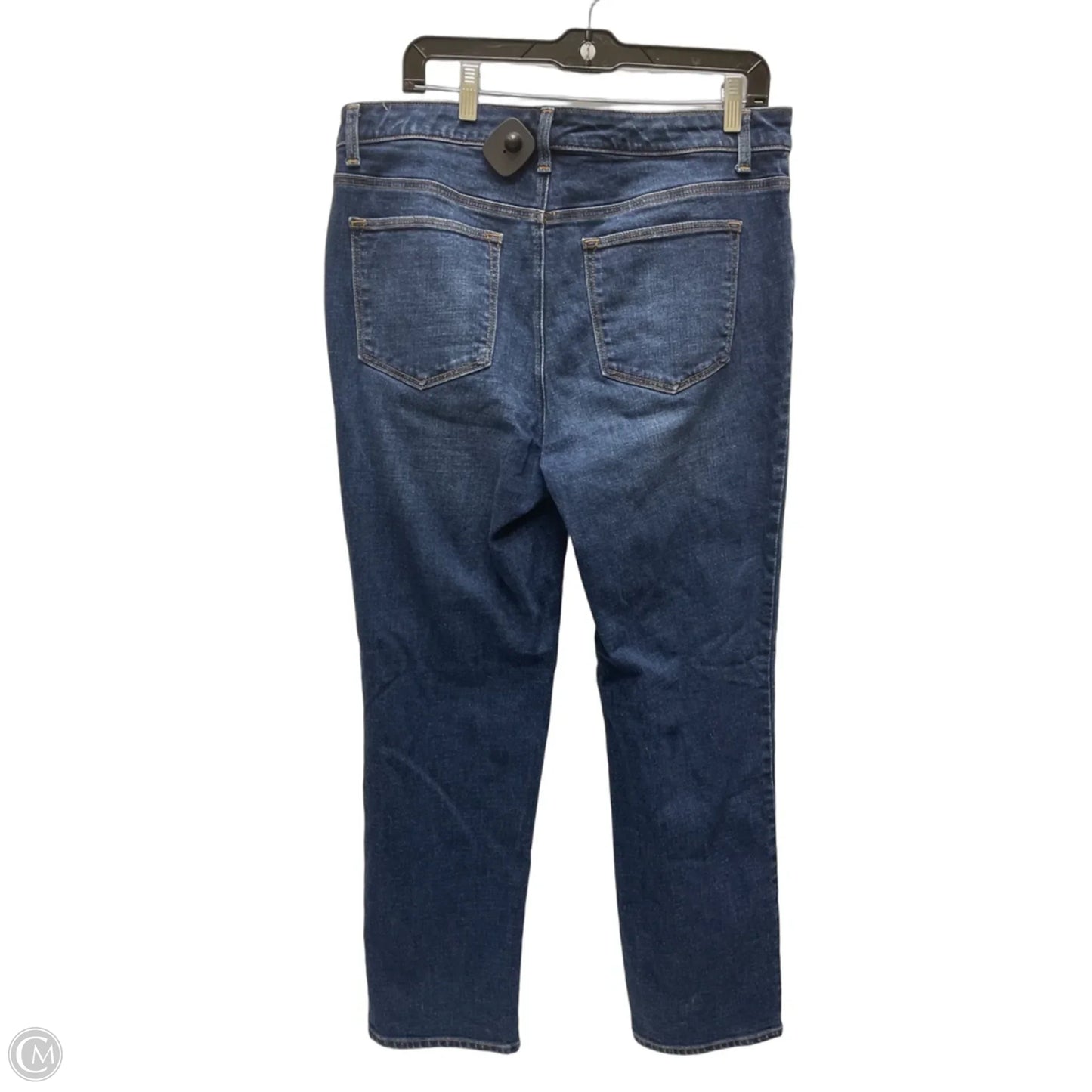 Jeans Straight By Talbots In Blue Denim, Size: 12