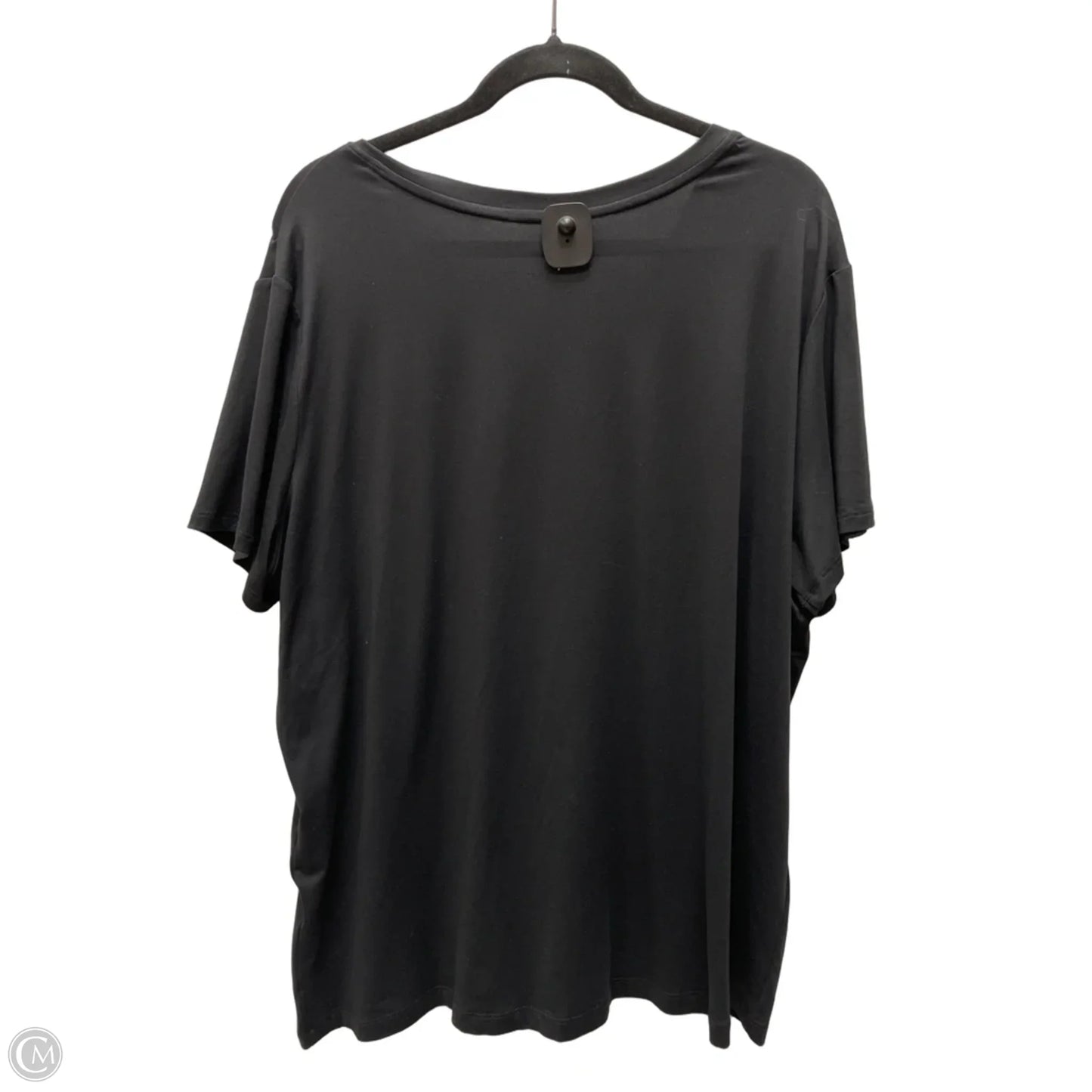 Athletic Top Short Sleeve By Skechers In Black, Size: 2x