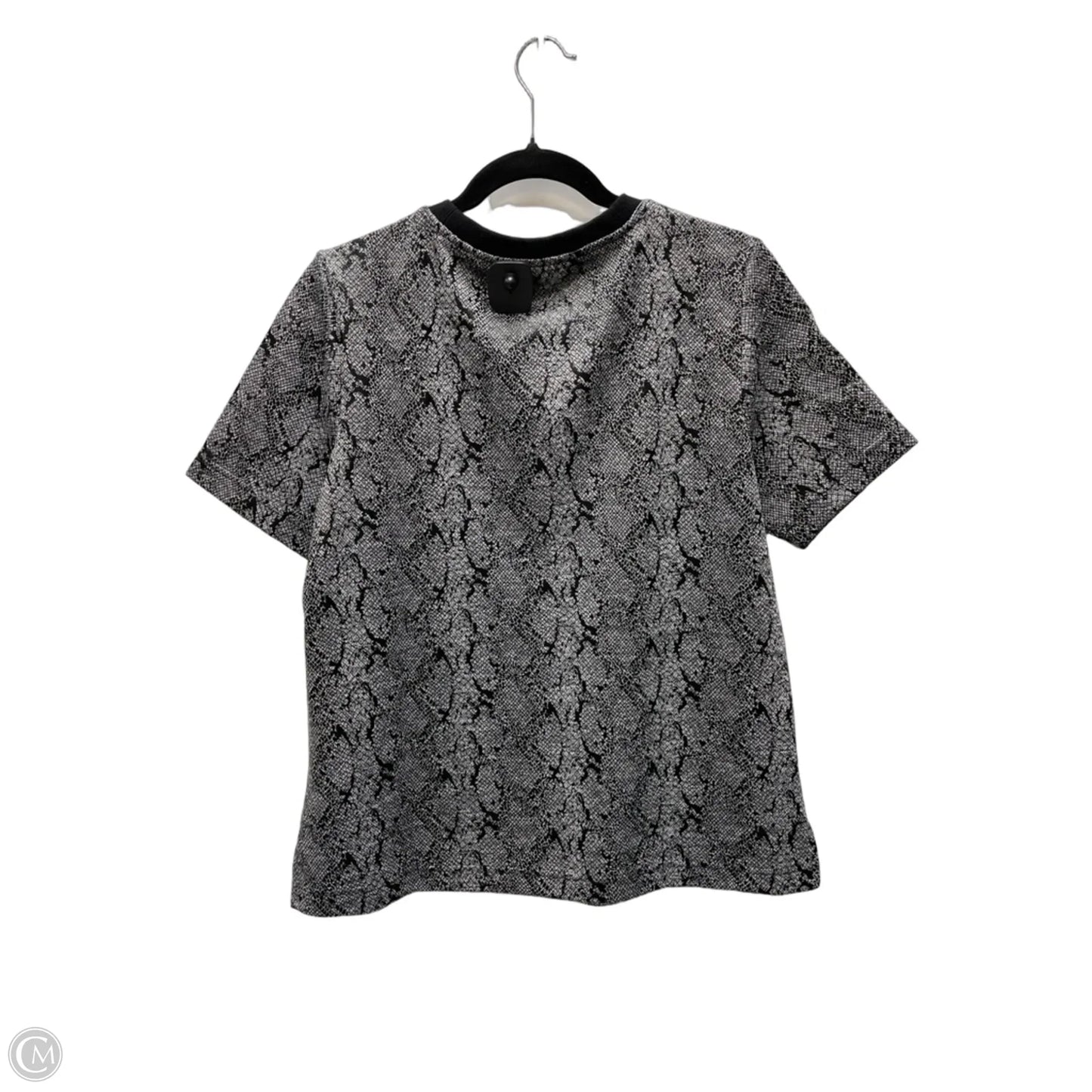 Top Short Sleeve By Chicos In Snakeskin Print, Size: M