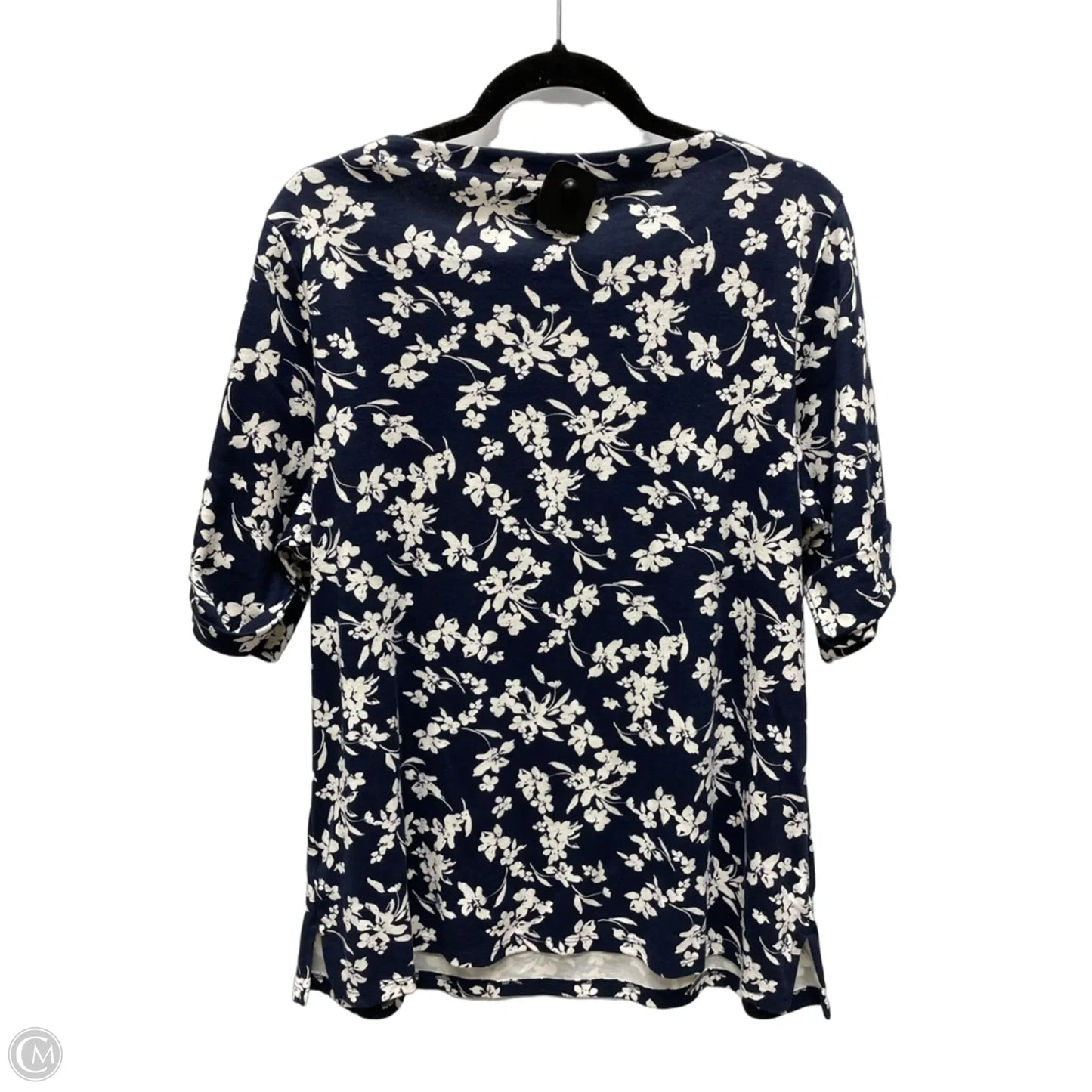 Top Short Sleeve By Style And Company In Floral Print, Size: 1x