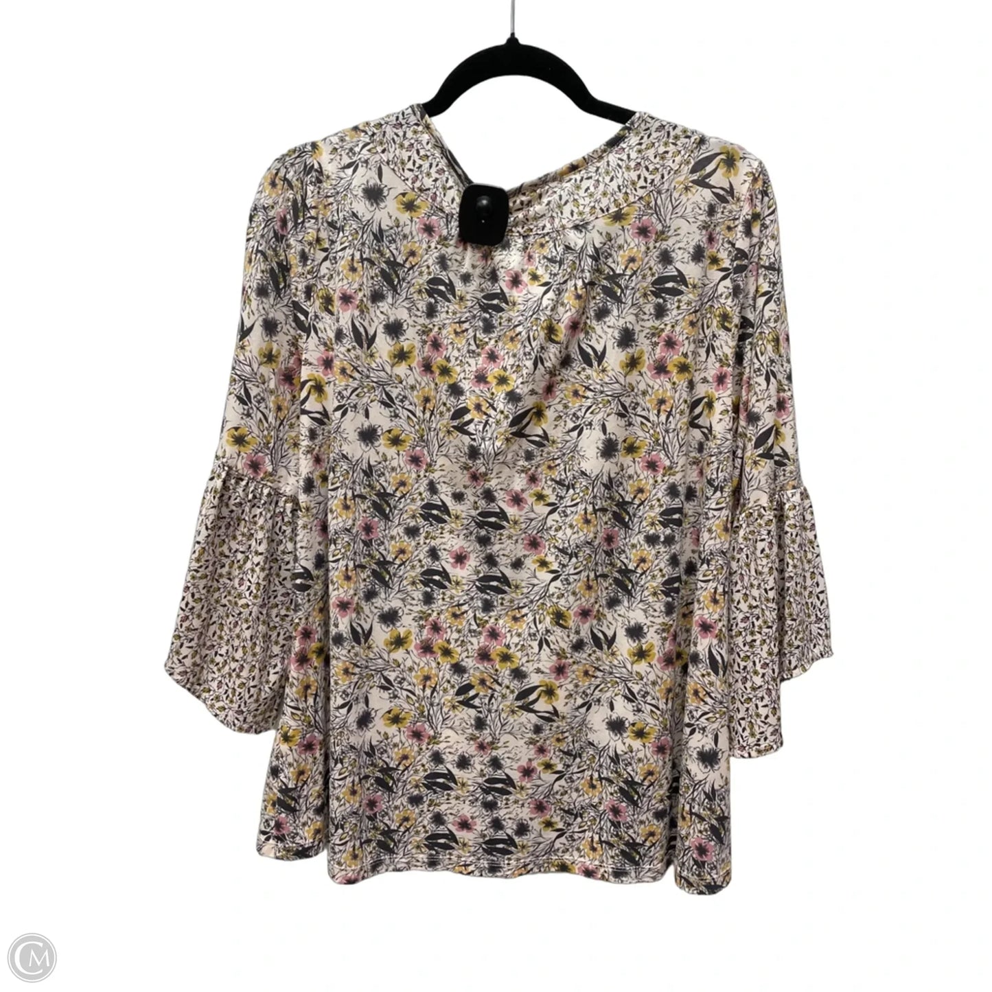 Top Short Sleeve By Style And Company In Floral Print, Size: S