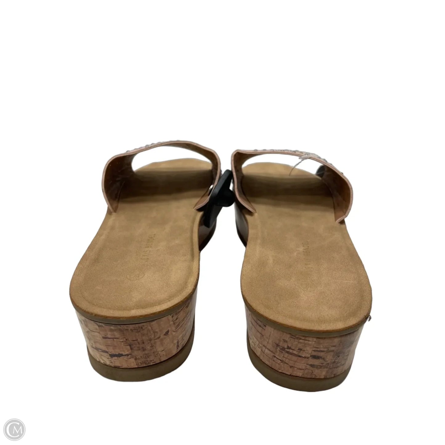 Sandals Heels Platform By alexis bendel In Pink & Tan, Size: 10