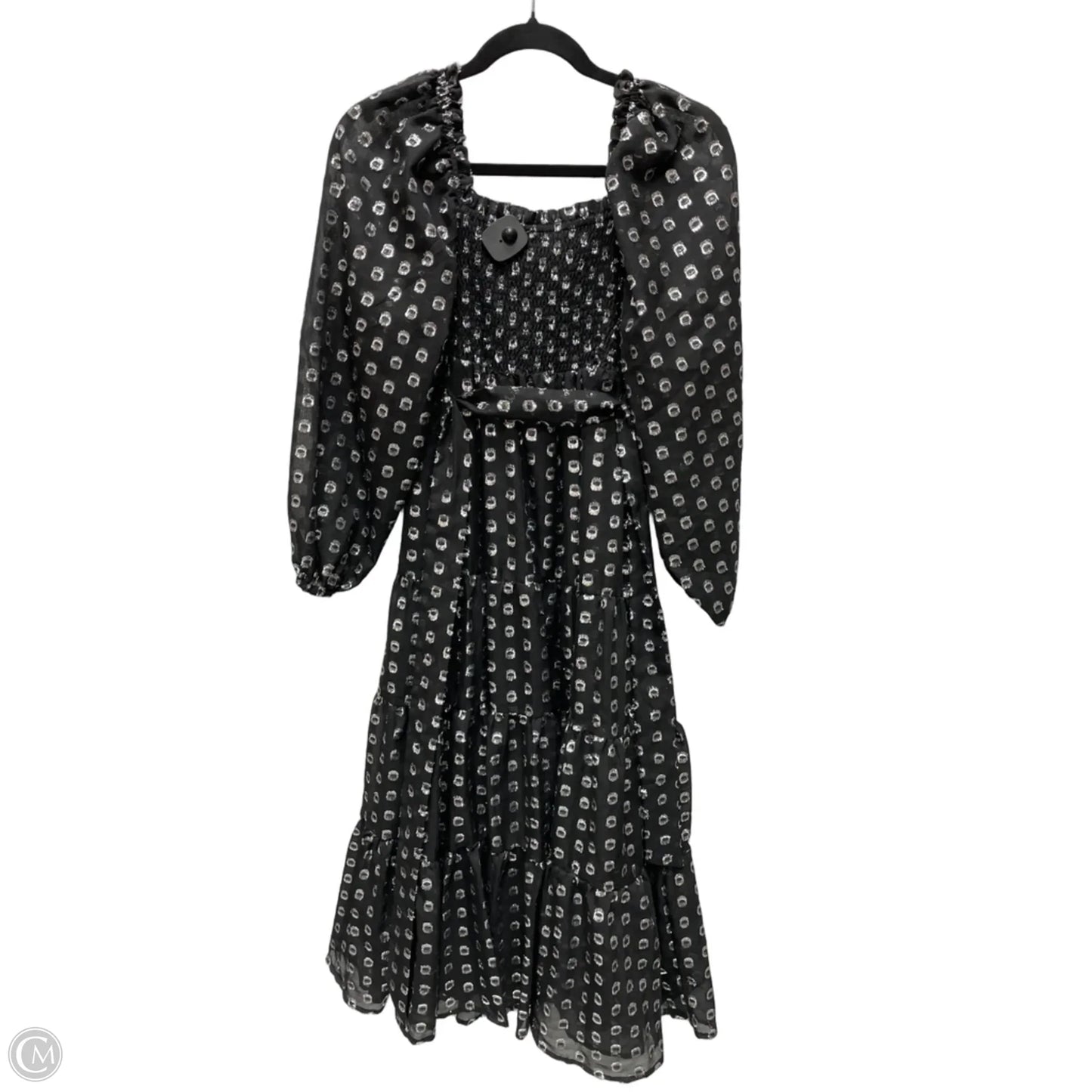 Dress Party Midi By A Loves A In Black & Silver, Size: Xs