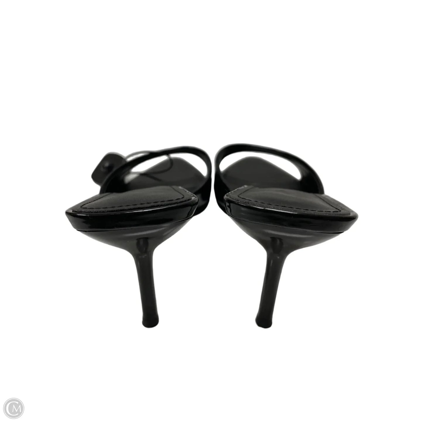 Sandals Heels Kitten By Clothes Mentor In Black, Size: 11