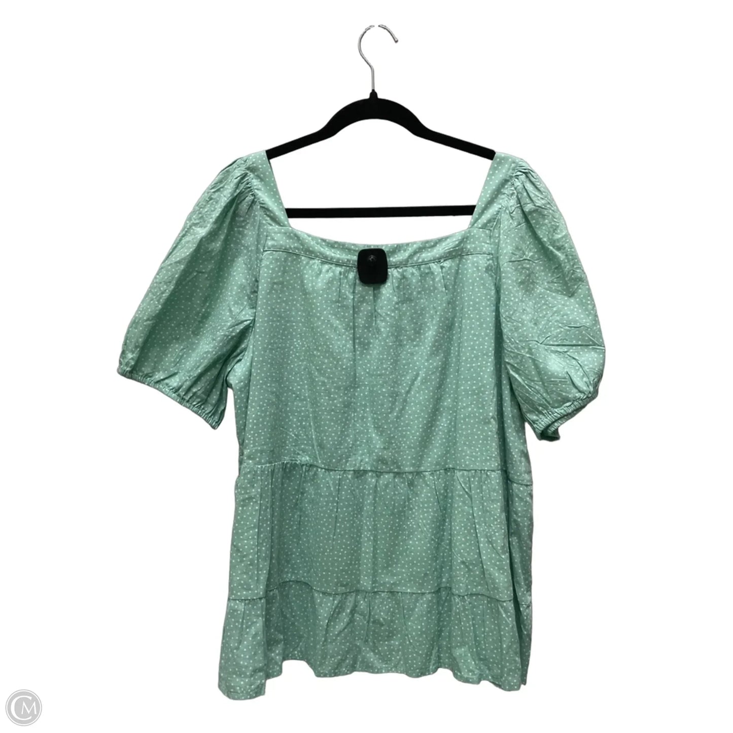 Top Short Sleeve By Loft In Polkadot Pattern, Size: Xl