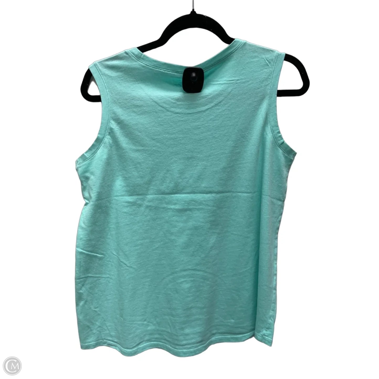 Top Sleeveless By Life Is Good In Aqua, Size: M