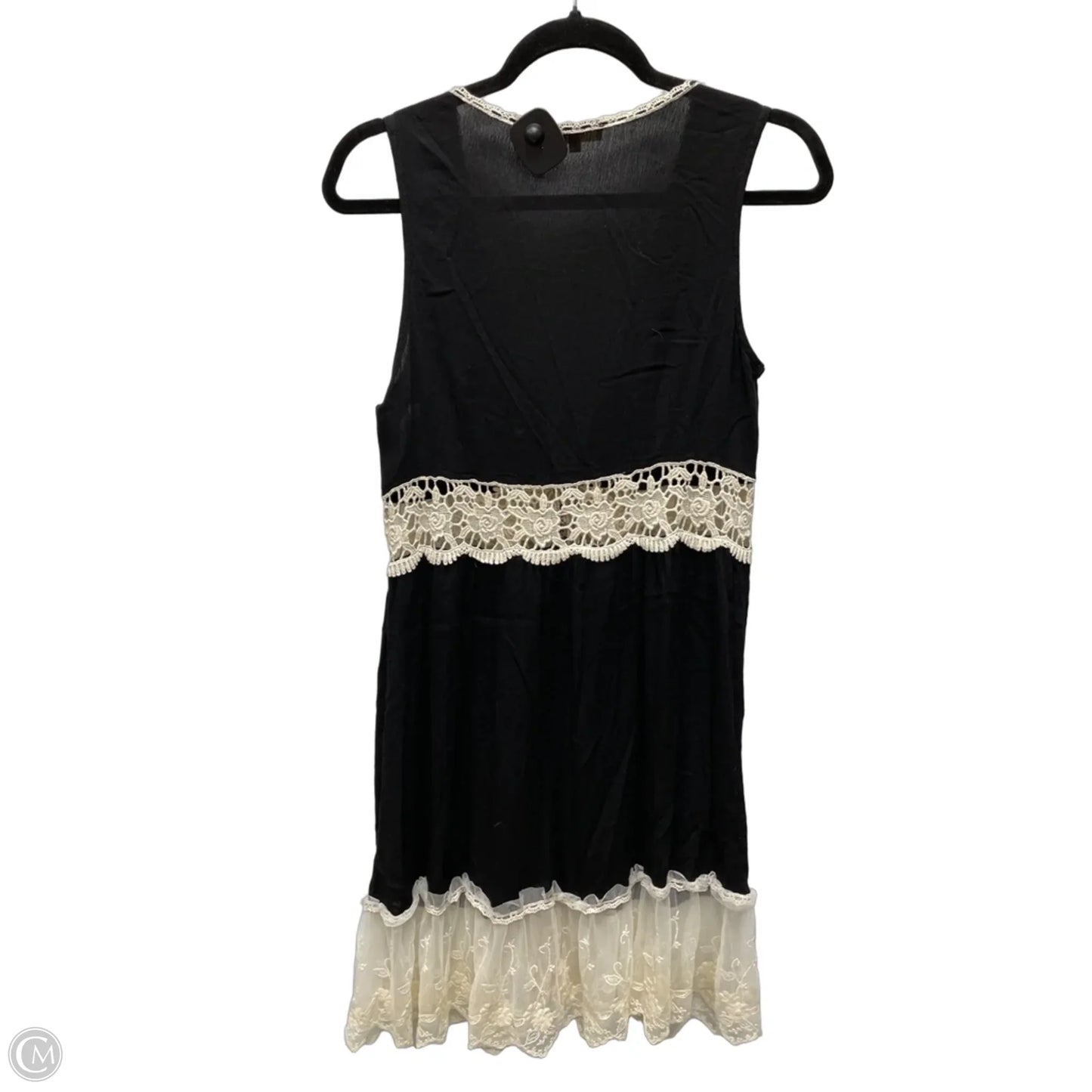 Cardigan By Entro In Black & Cream, Size: S