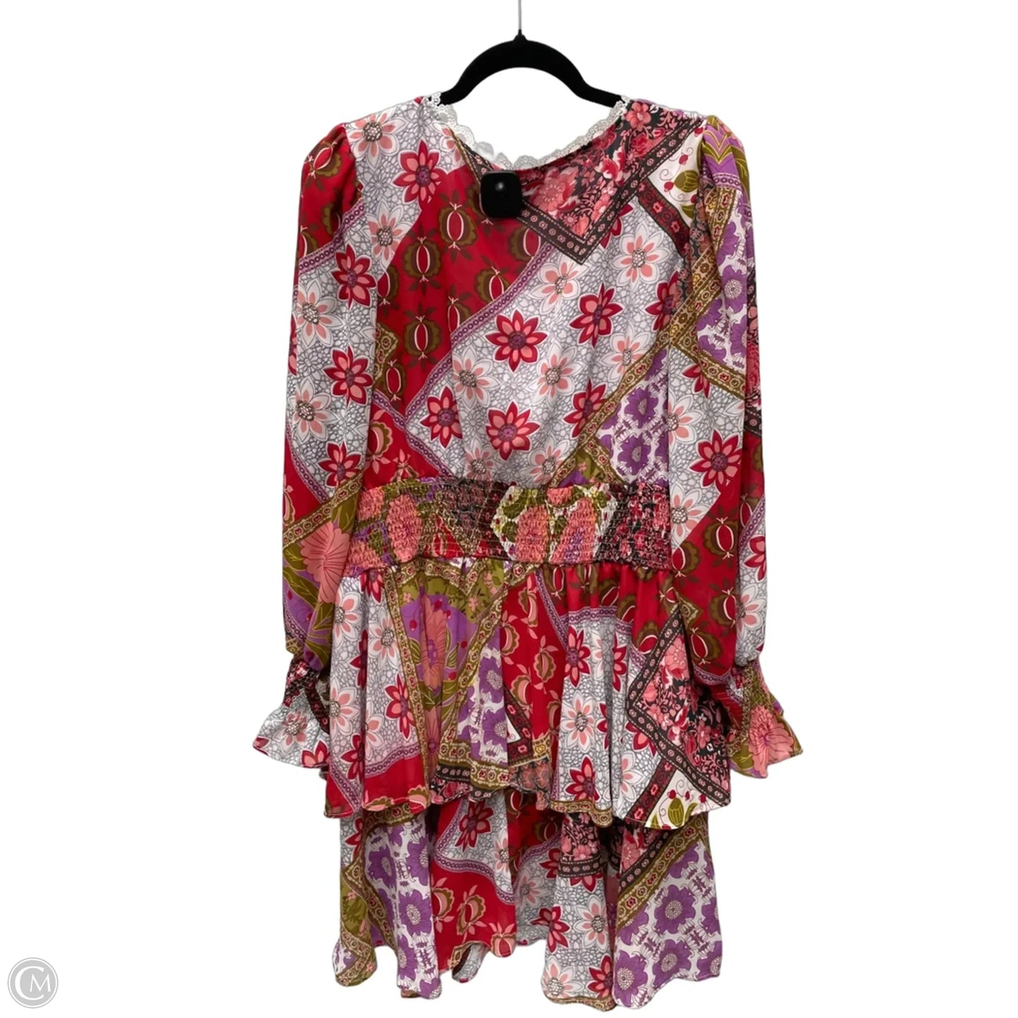 Dress Casual Short By Shein In Floral Print, Size: 3x