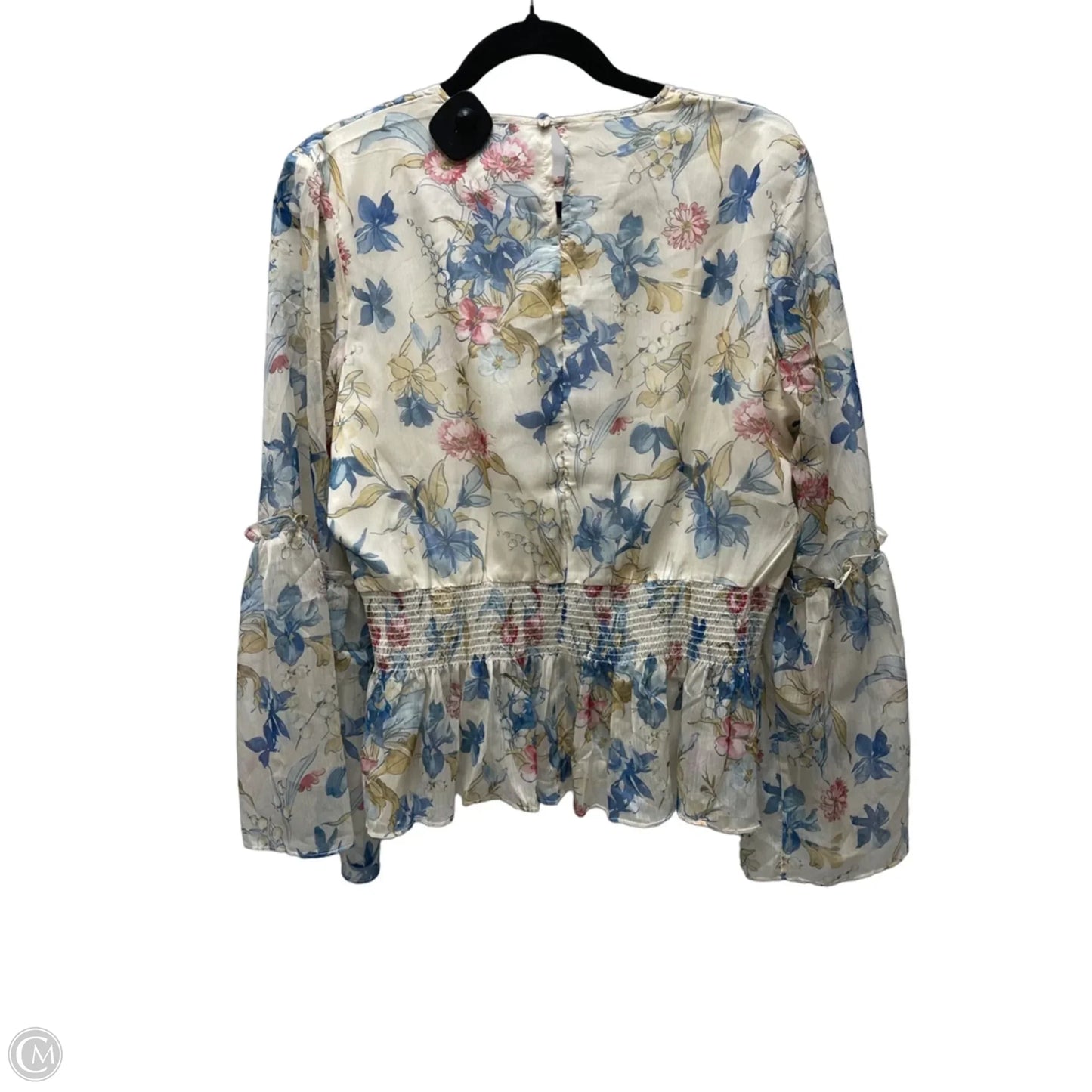 Blouse Long Sleeve By Tuckernuck In Floral Print, Size: Xl