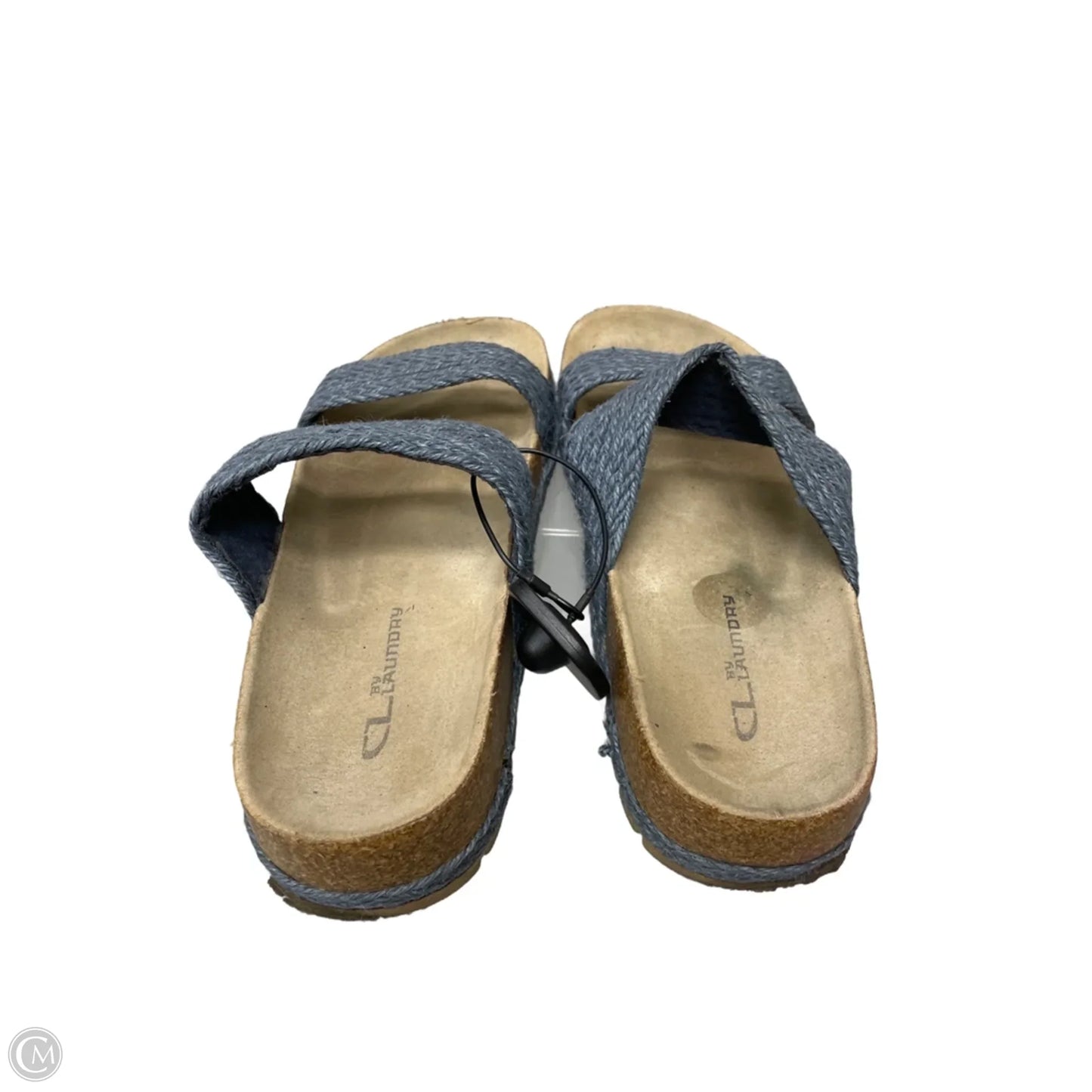 Sandals Flats By Chinese Laundry In Blue & Tan, Size: 8