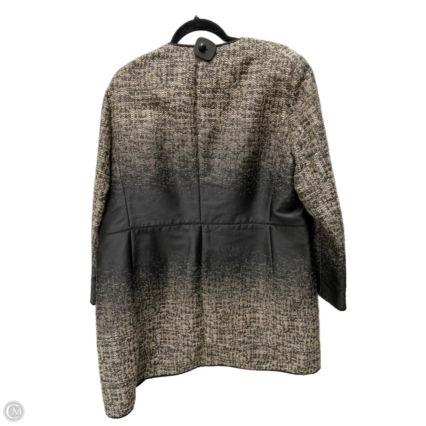 Jacket Designer By Lafayette 148 In Black & Gold, Size: Xl