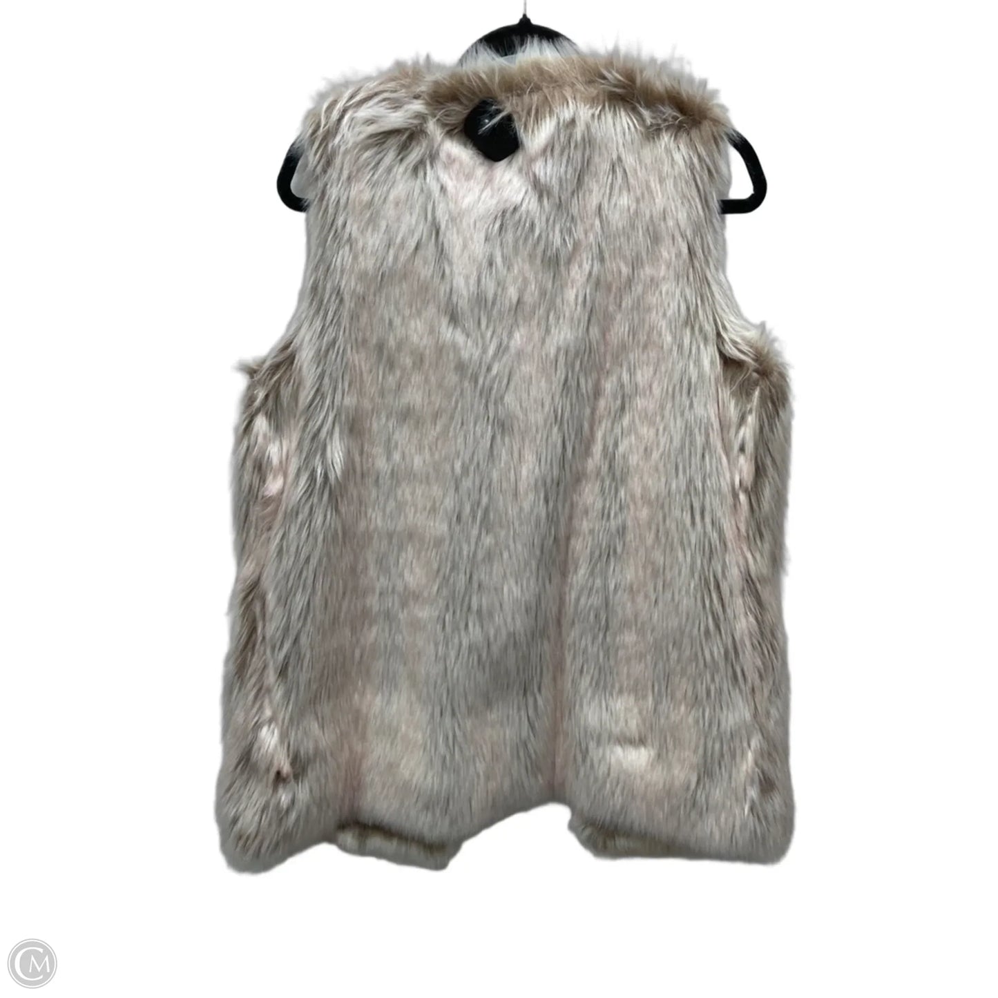 Vest Faux Fur & Sherpa By Catherine Malandrino In Brown & Pink, Size: L