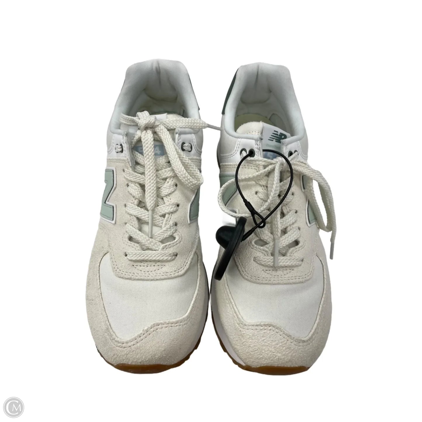 Shoes Sneakers By New Balance In Cream & Green, Size: 9.5