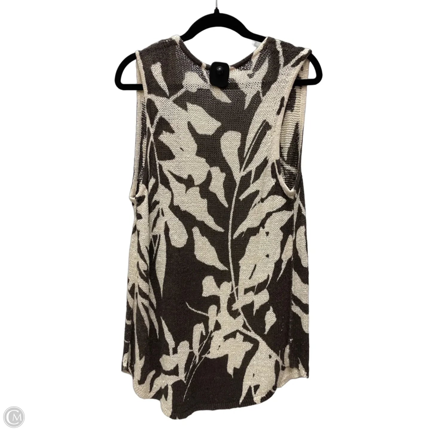 Vest Other By Chicos In Brown & Cream, Size: S