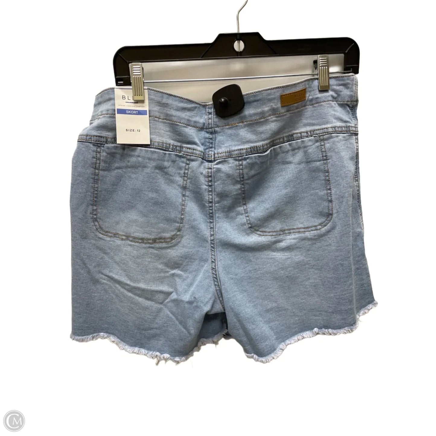 Skort By Bleu In Blue Denim, Size: 12