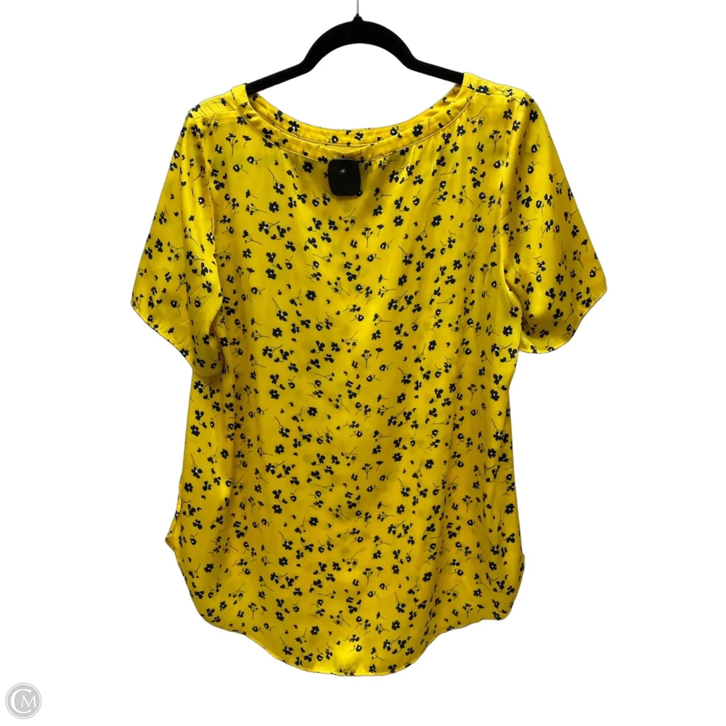 Blouse Short Sleeve By Banana Republic In Floral Print, Size: M