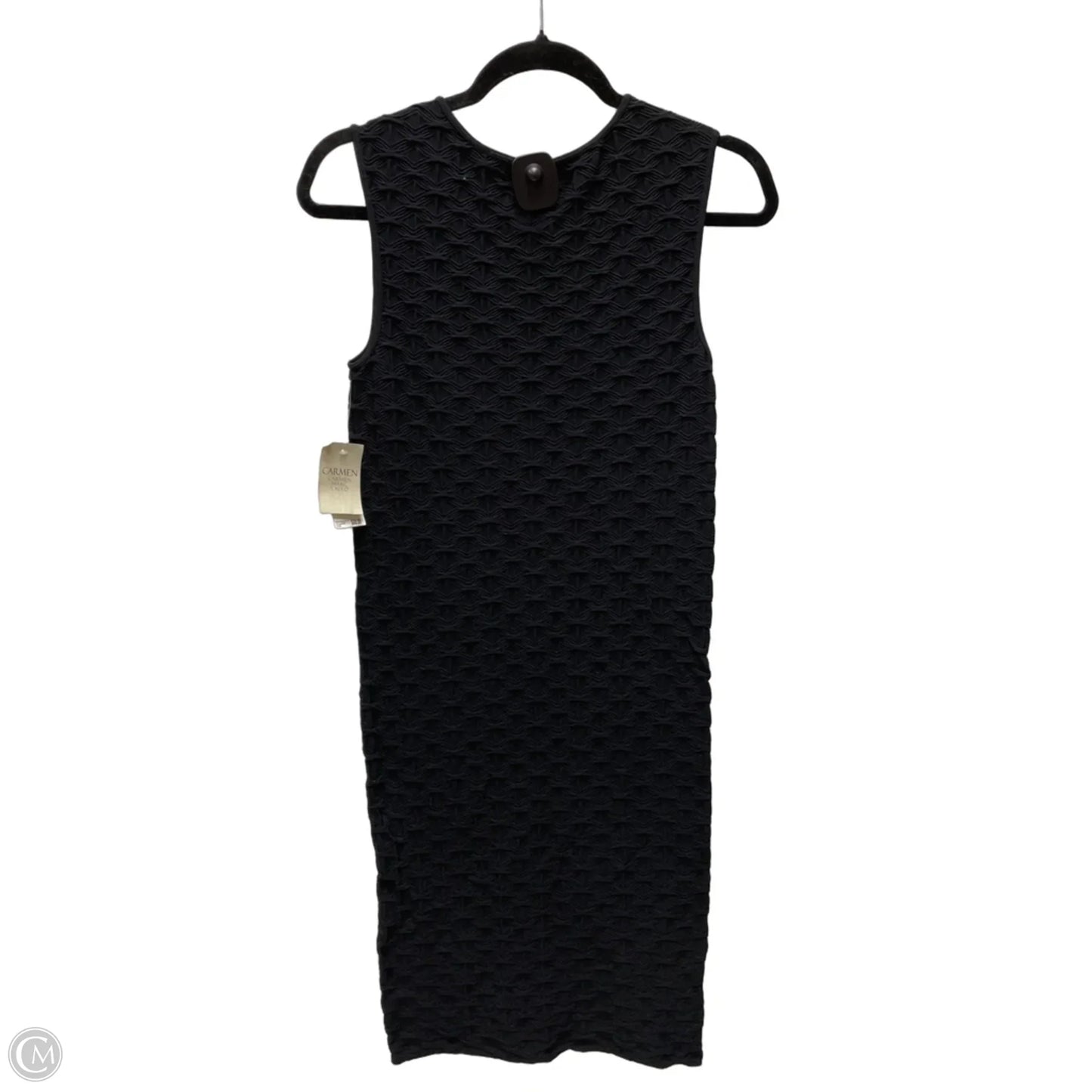 Dress Casual Short By Carmen By Carmen Marc Valvo In Black, Size: M